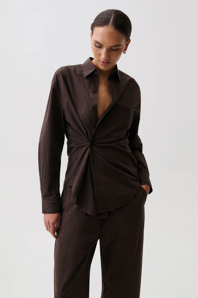 Pistola Mila Button Down Wrap Top