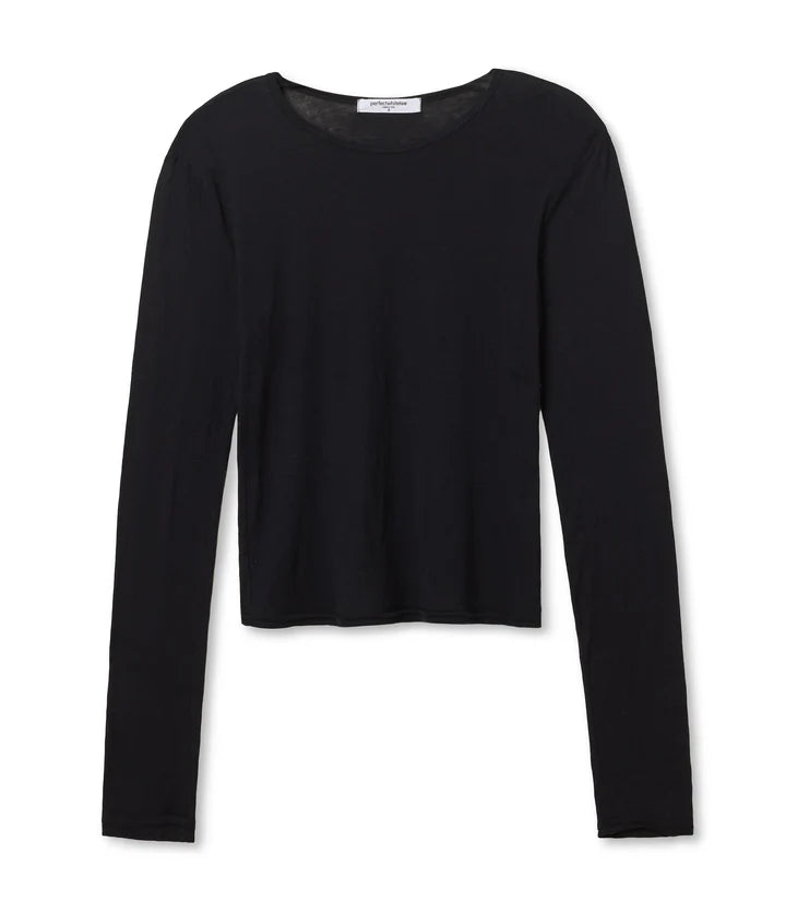 Perfect White Tee Inna French Jersey Crew Top