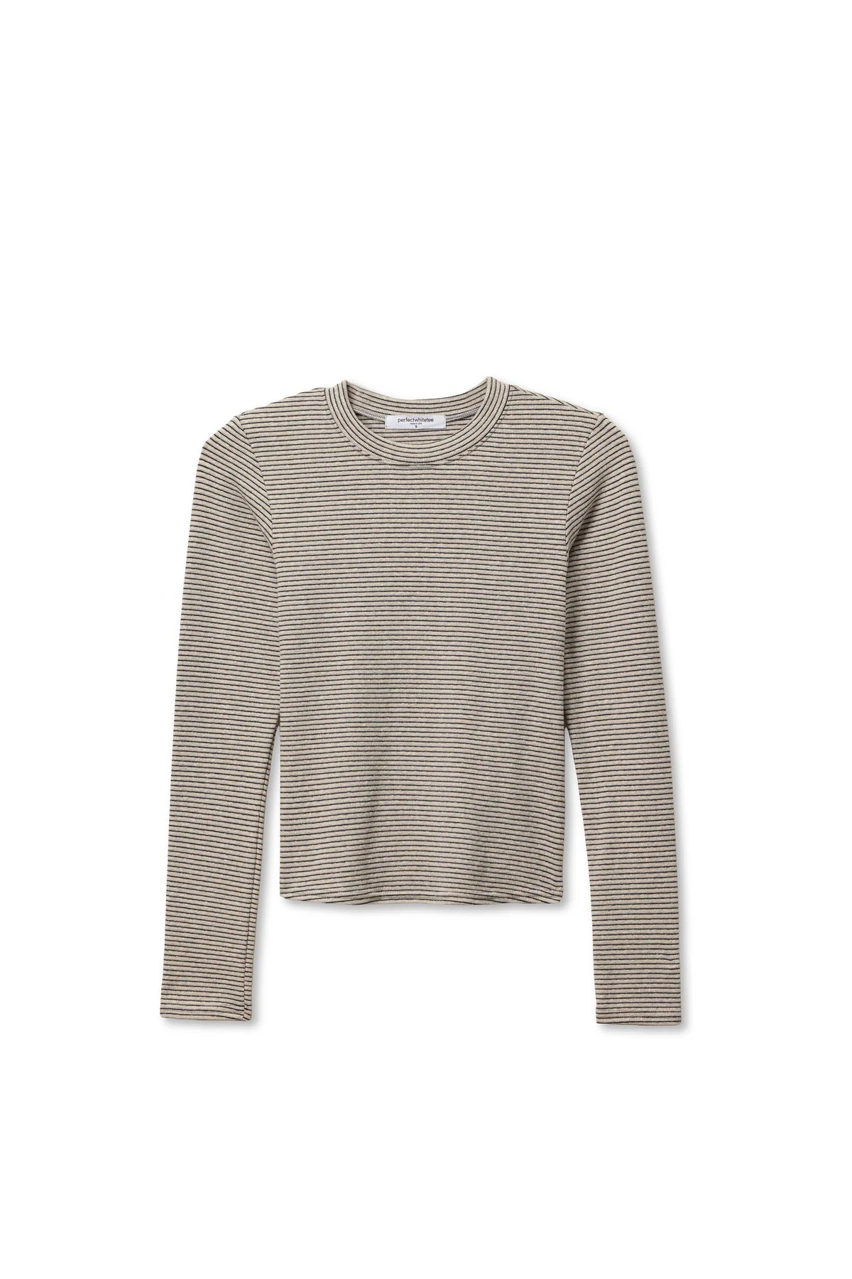 Perfect White Tee Emma Long Sleeve Ribbed Top