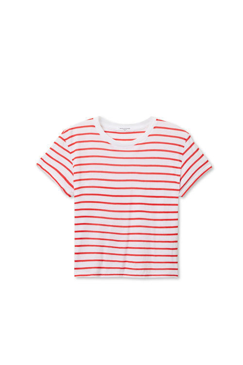 Perfect White Tee Everett Jersey Striped Short Sleeve Tee