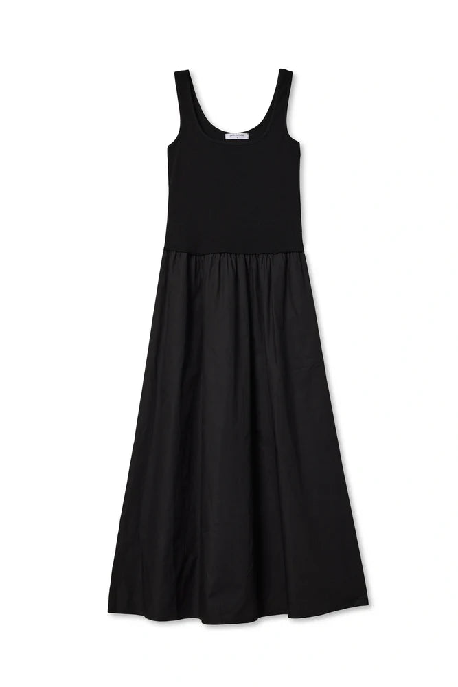 Perfect White Fabiola Tee Poplin Tank Dress