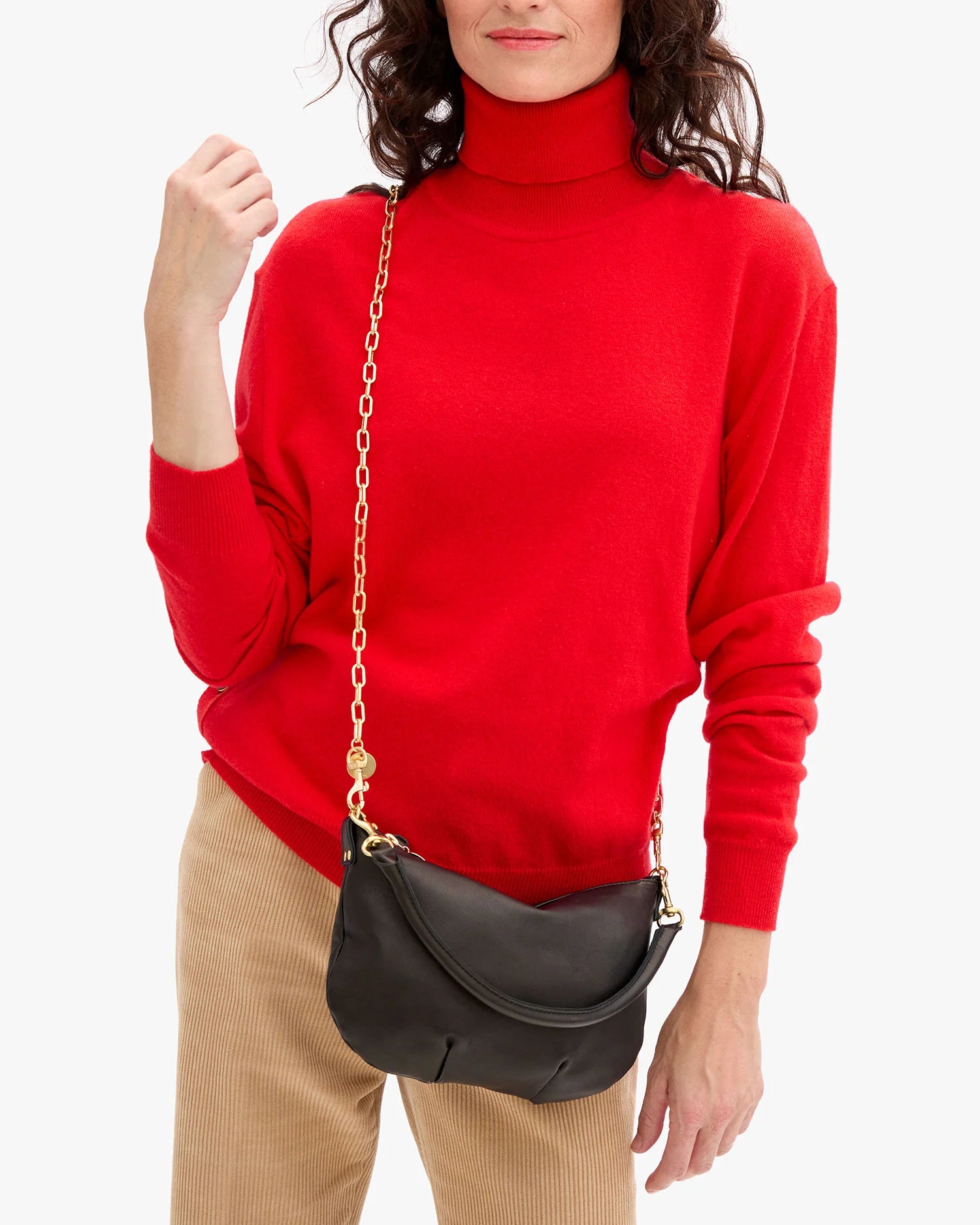 Clare V. Oval Chain Crossbody Strap CVS1000576