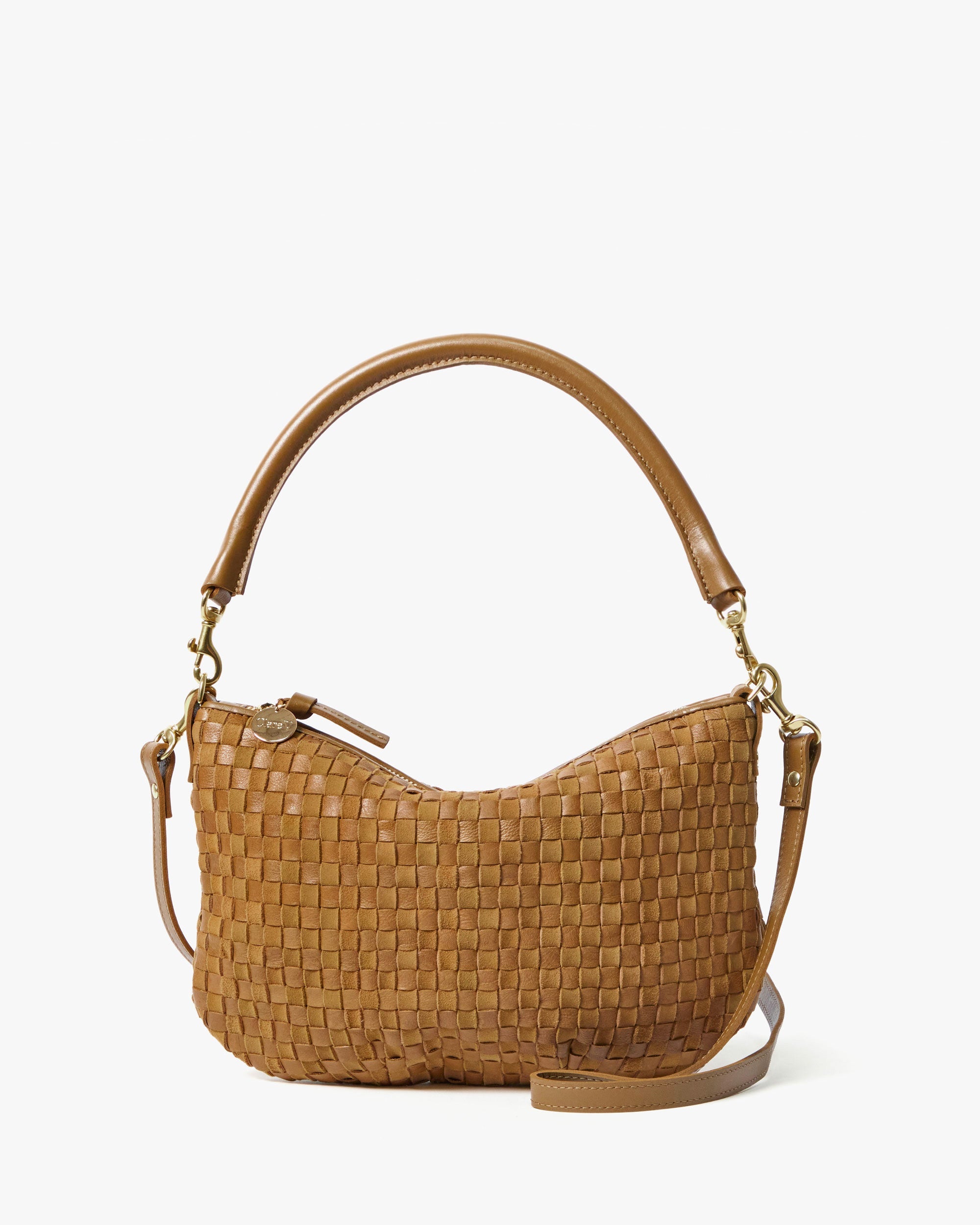 Clare V. Petit Moyen Messenger Sequoia Woven Checker CVH1000328
