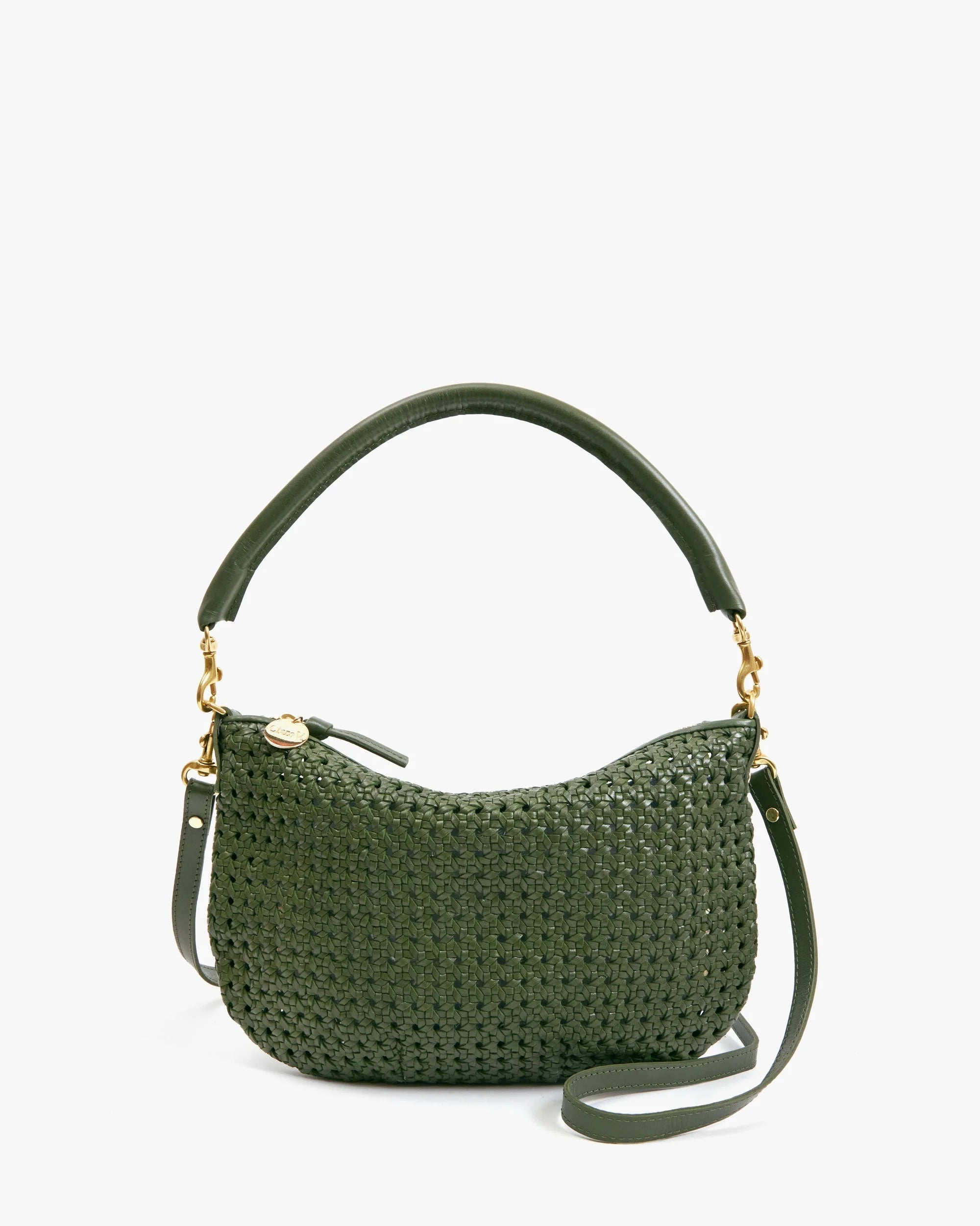 Clare V. Petit Moyen Messenger Rattan Army HB-CB-MB-100030