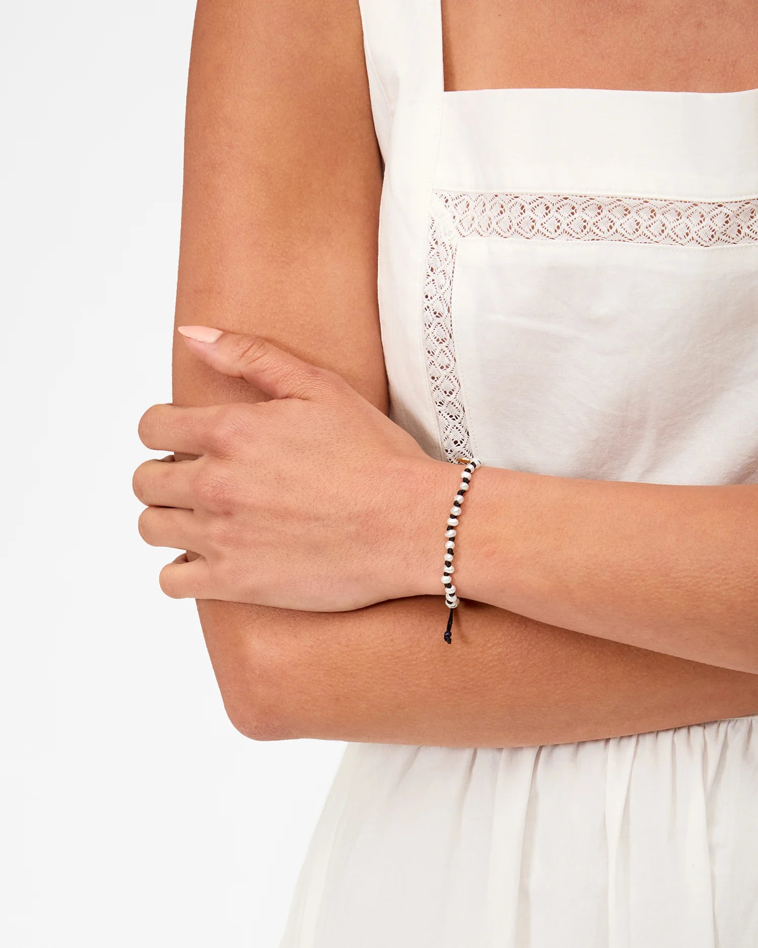 Clare V Petit Pearl Beaded Bracelet JW-BR-BU-100095