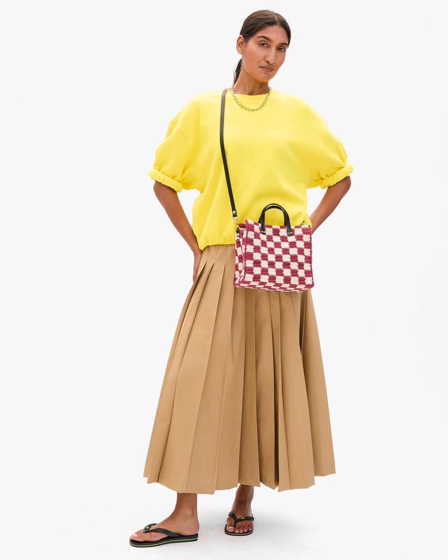 Clare V. Petit Summer Simple Tote CVH1000536-PLMCR-OS
