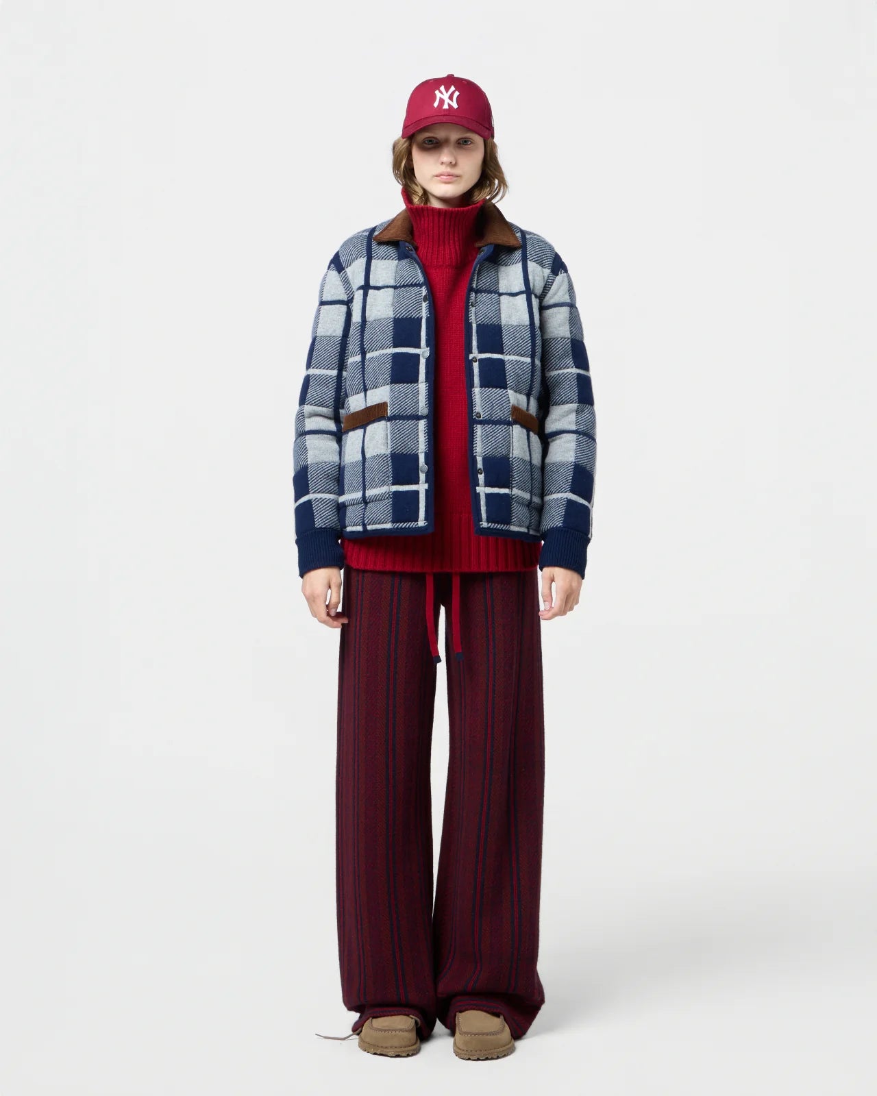 Guest in Residence Quilted Plaid Liner Jacket