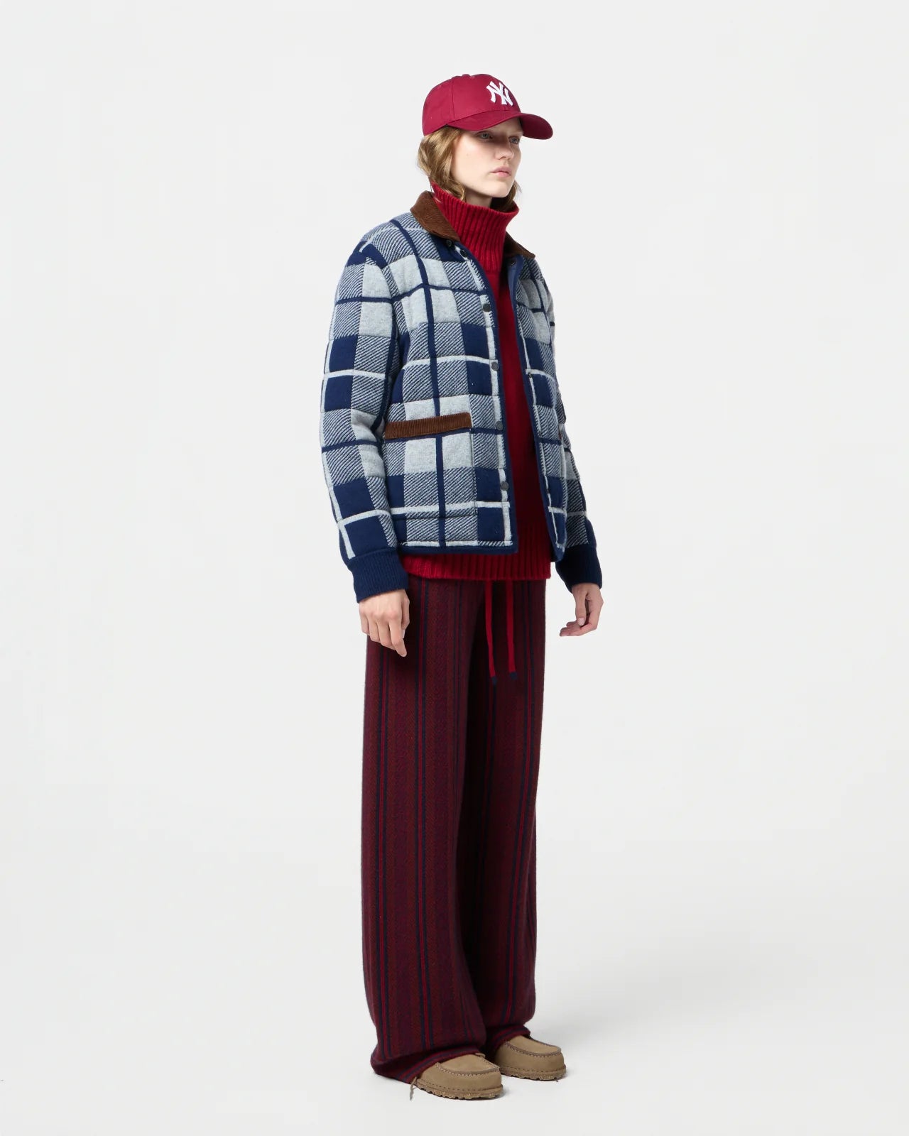 Guest in Residence Quilted Plaid Liner Jacket