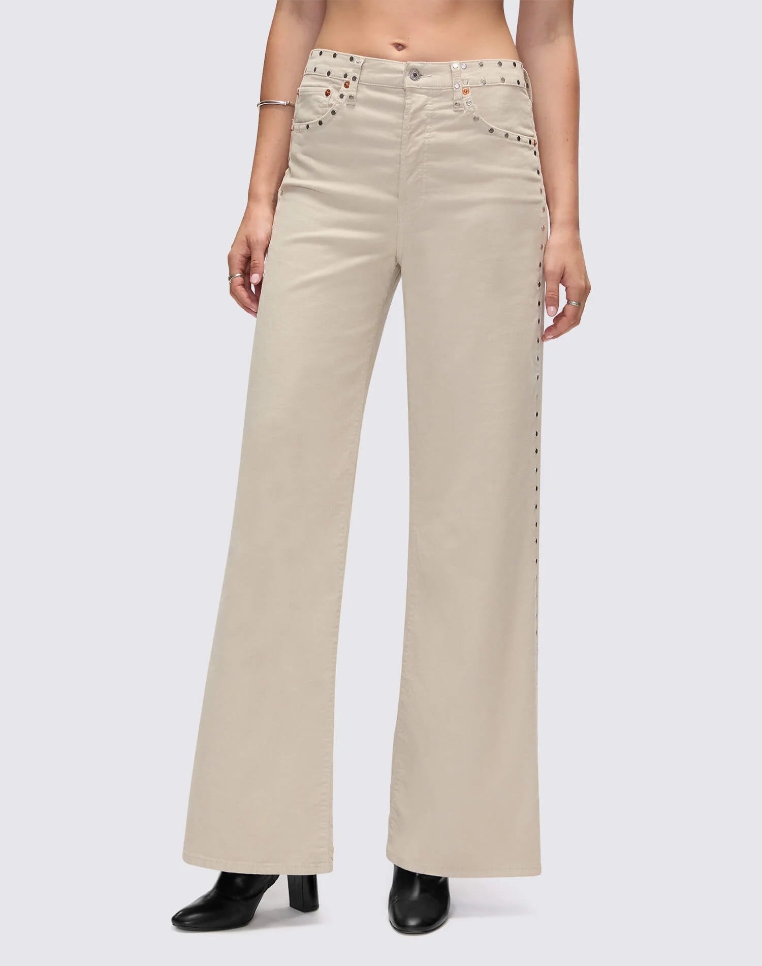 RE/DONE Comfort Stretch Corduroy High Rise Wide Leg