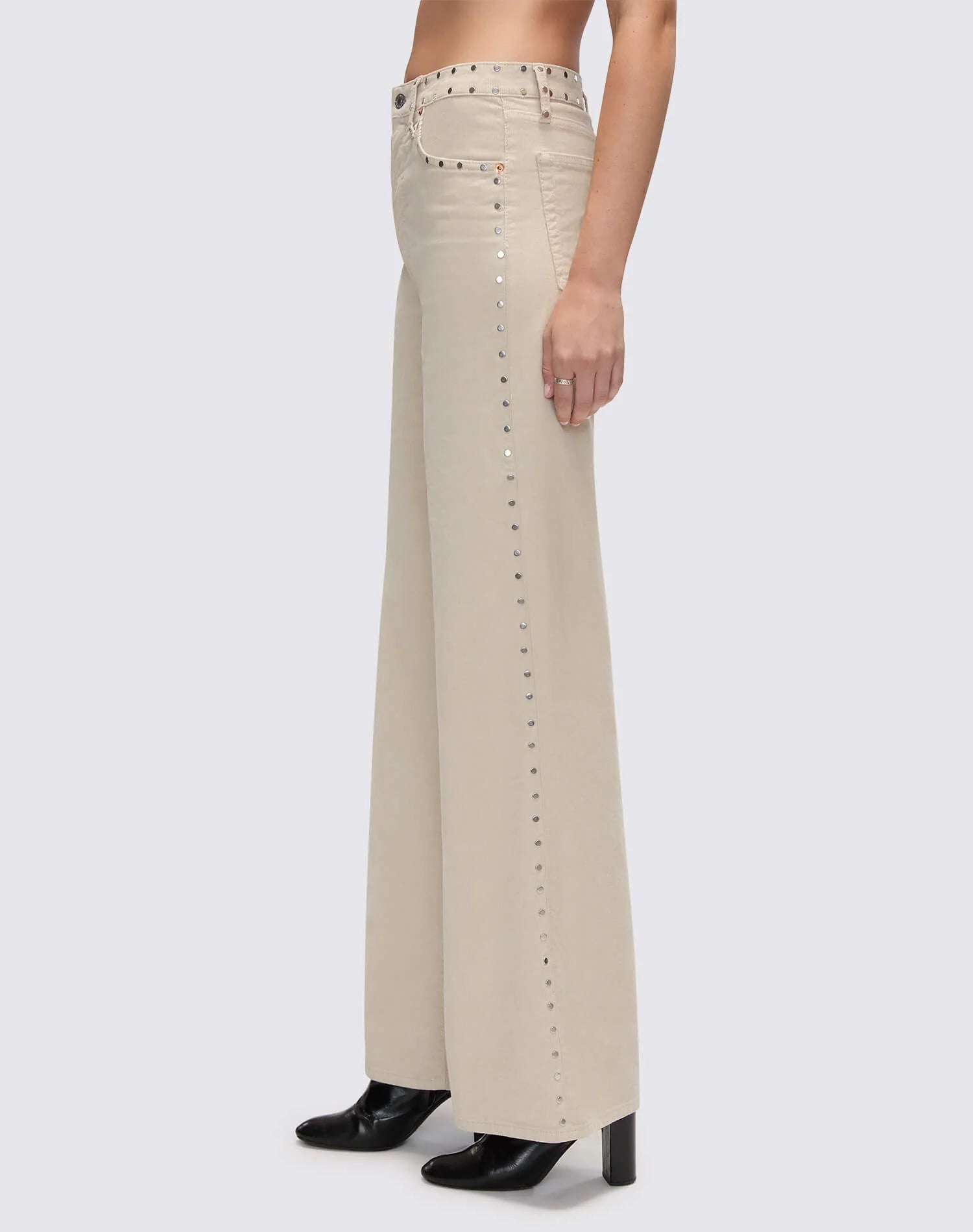 RE/DONE Comfort Stretch Corduroy High Rise Wide Leg
