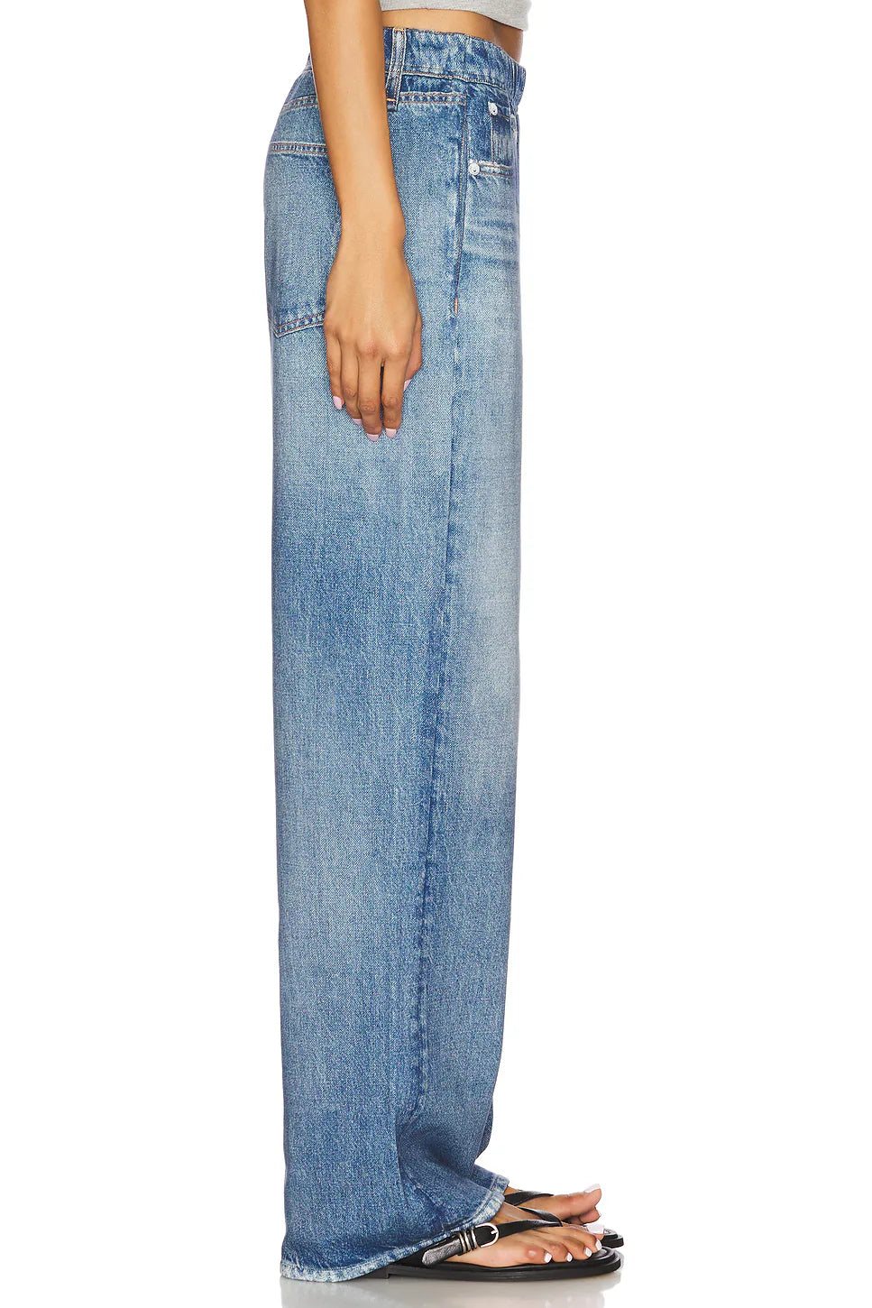 Rag & Bone Miramar Fleece Pull On Wide Leg