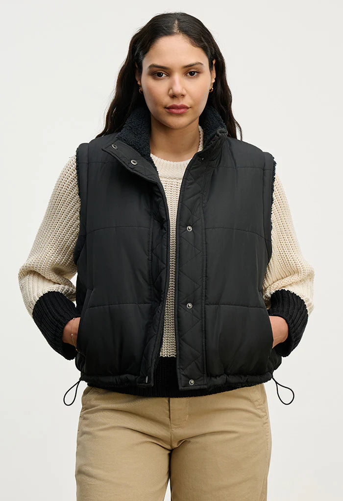 Velvet Cathy Reversible Sherpa Vest