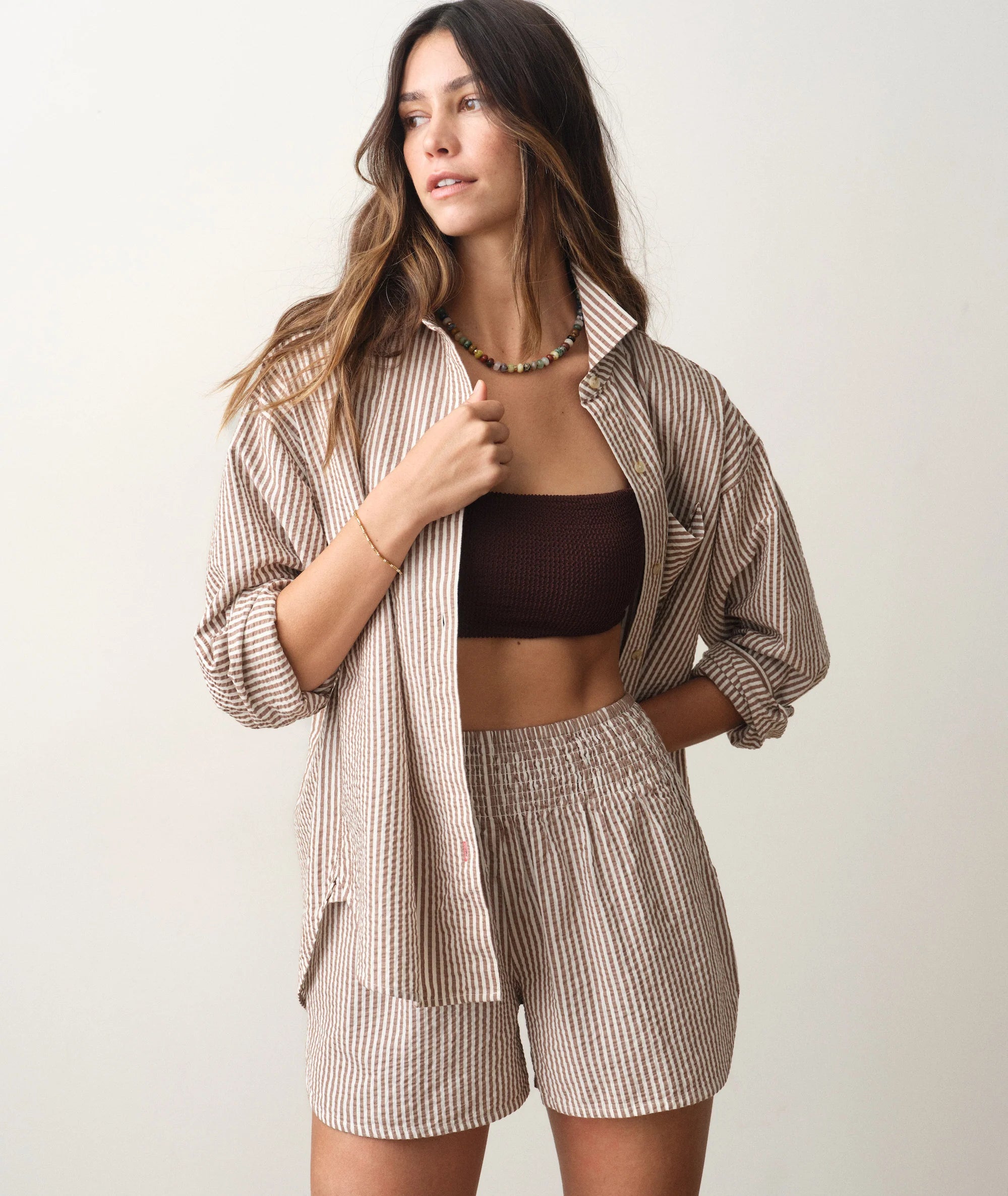 Marine Layer Gracey Oversized Seersucker Shirt