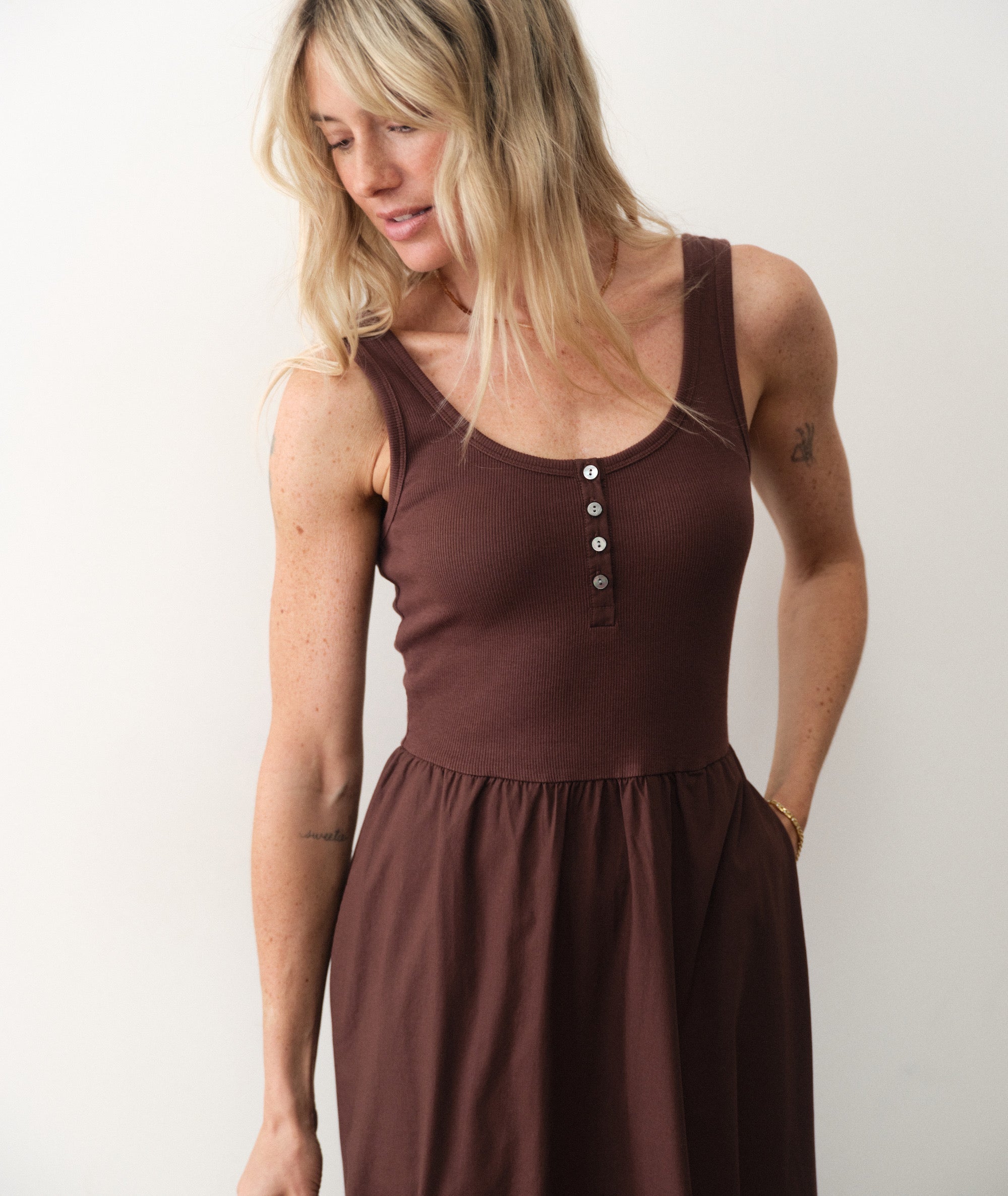Marine Layer Lexi Rib Split Dress