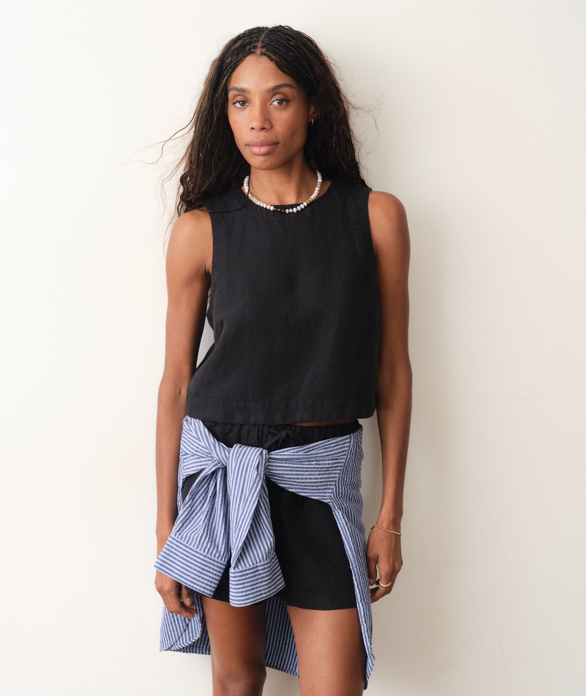 Marine Layer Quinn Linen Tank