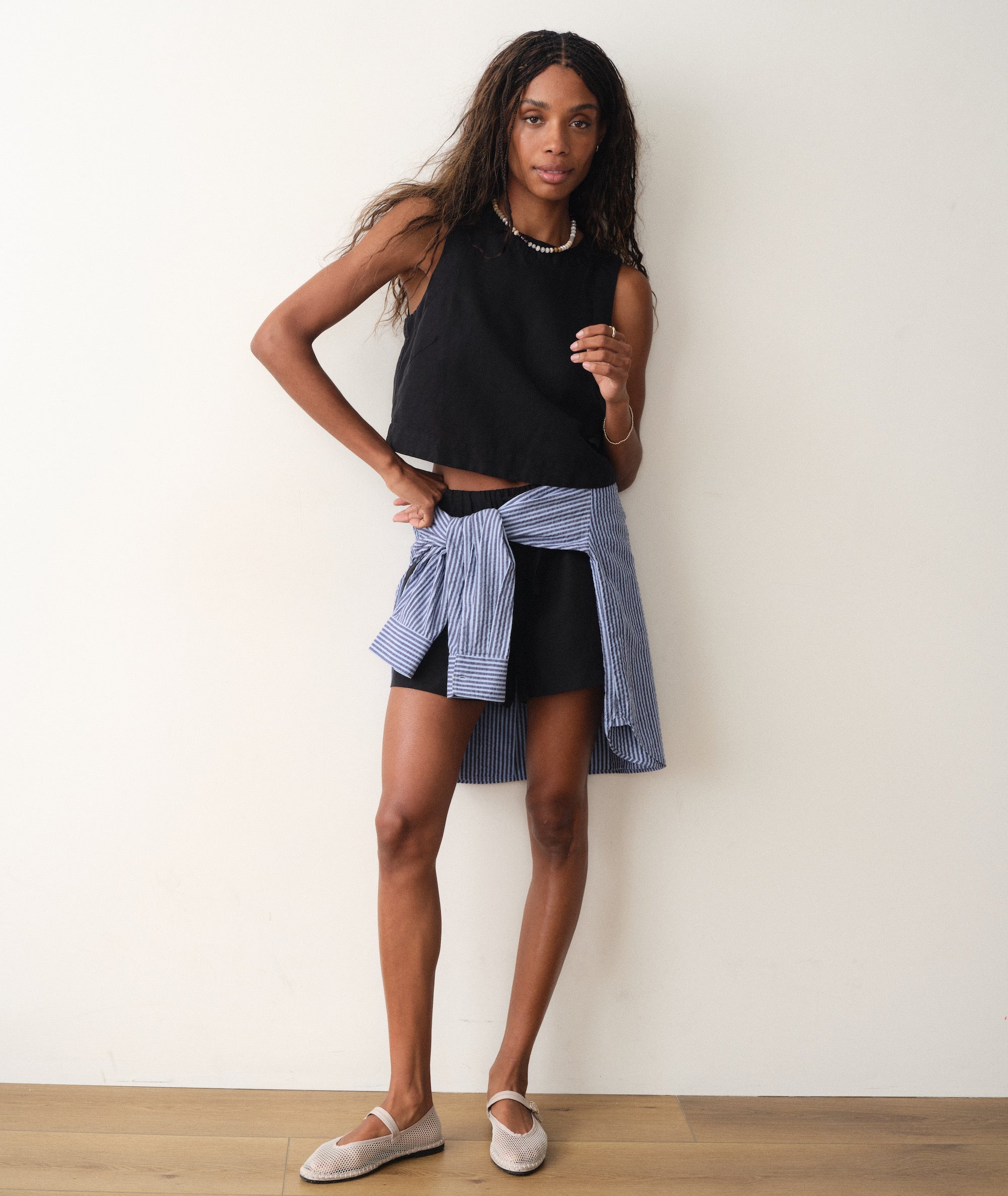 Marine Layer Quinn Linen Tank