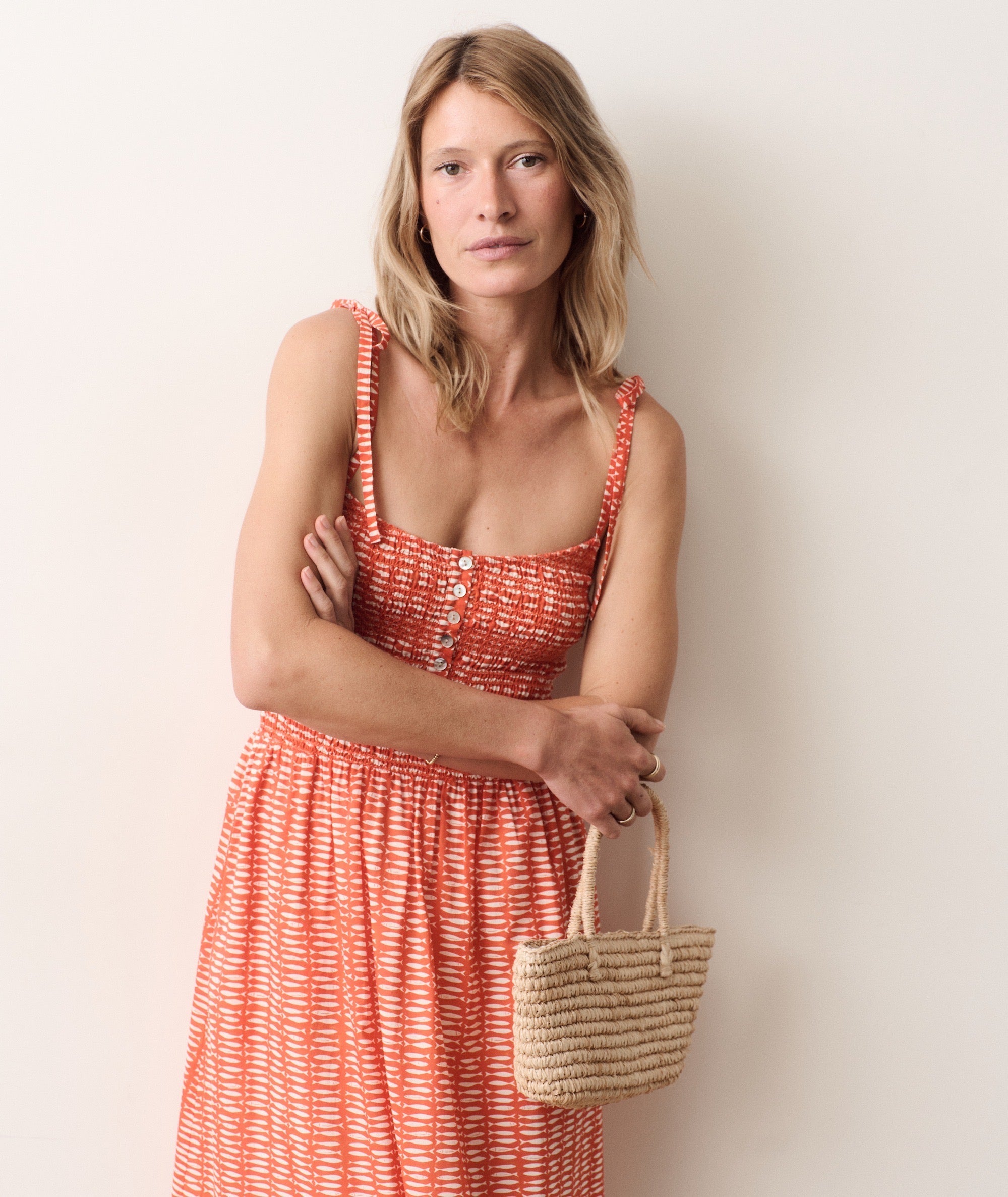 Marine Layer Carmen Smocked Dress