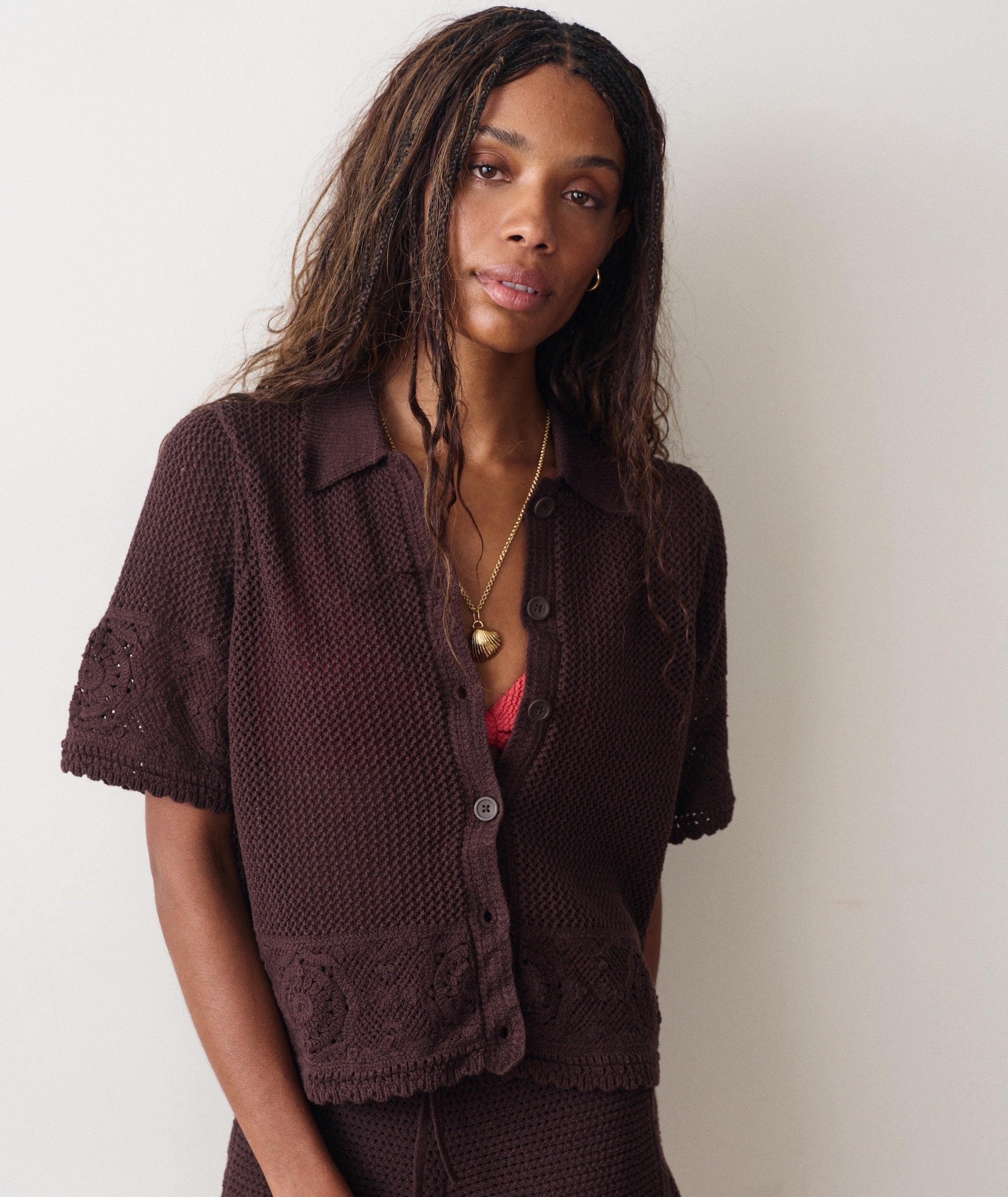 Marine Layer Celita Crochet Top