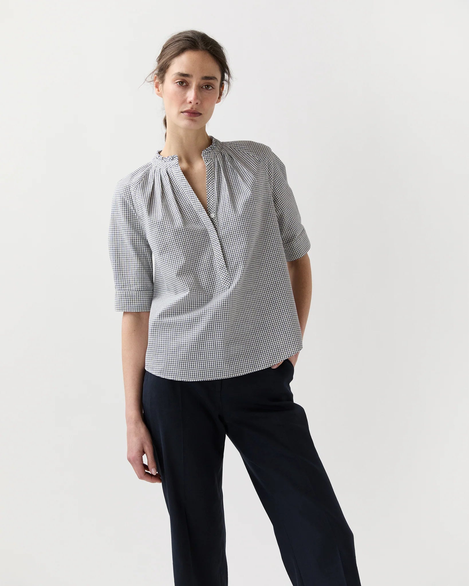 Ann Mashburn Sage Blouse