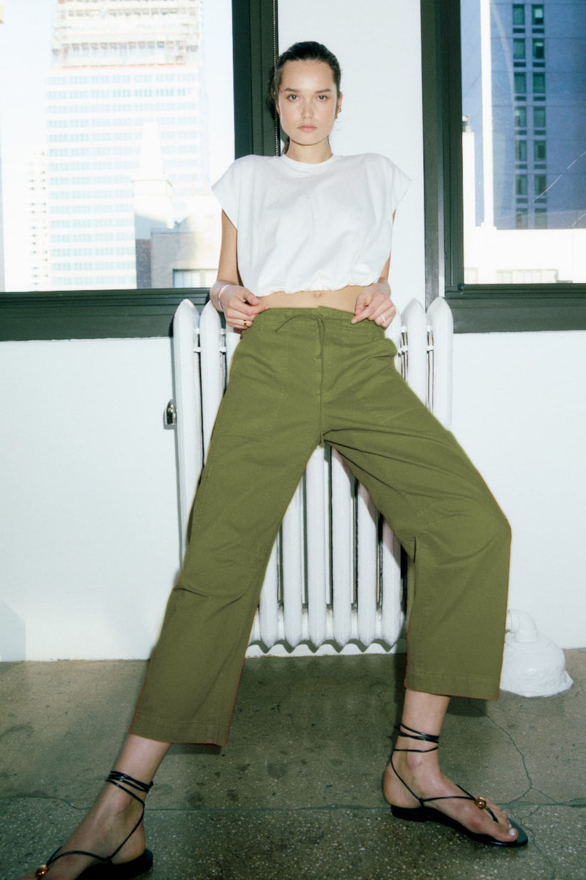 Pistola Sabrina Curved Utility Pant - Meadow