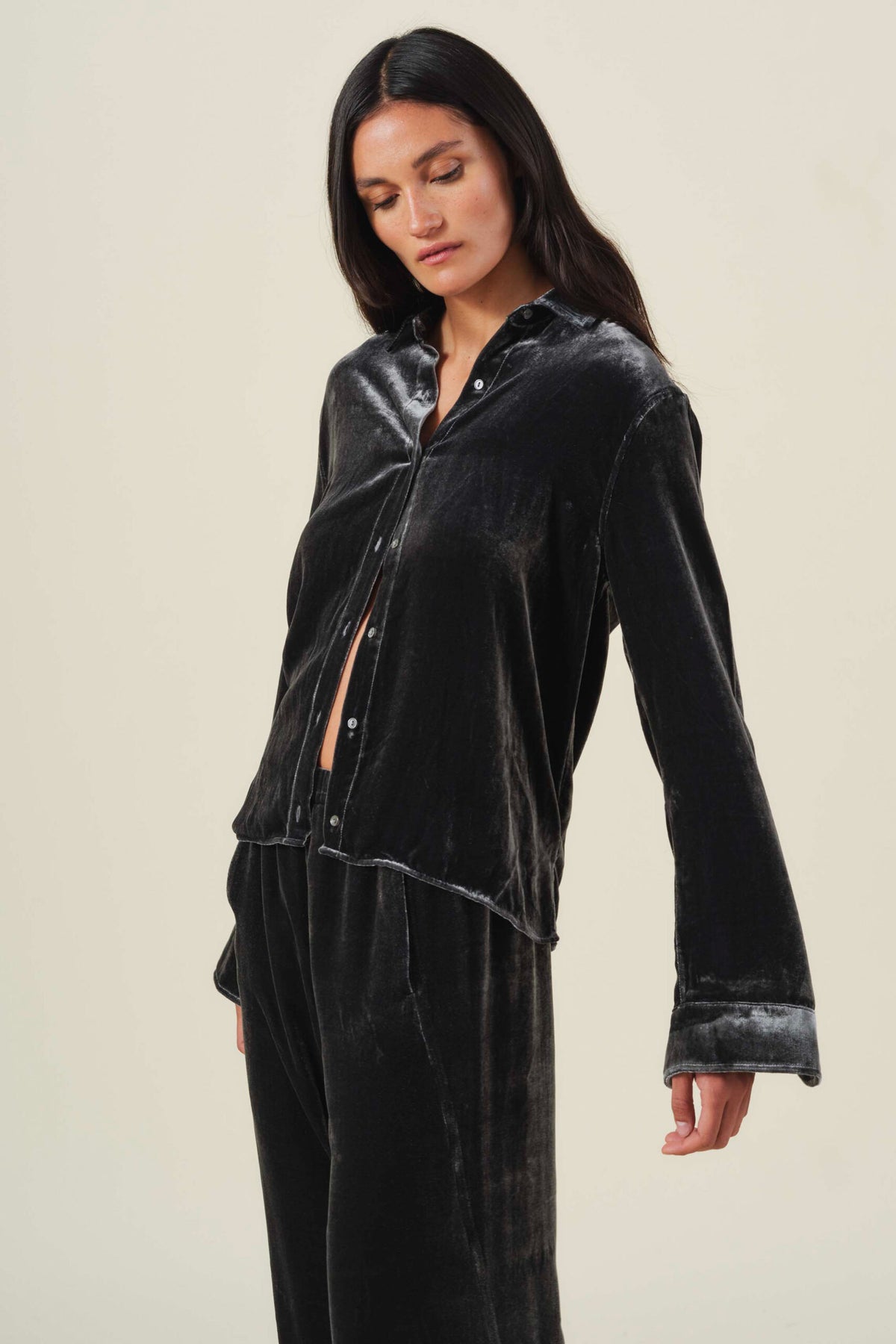 Velvet by Graham and Spencer Liana Velvet Shirt