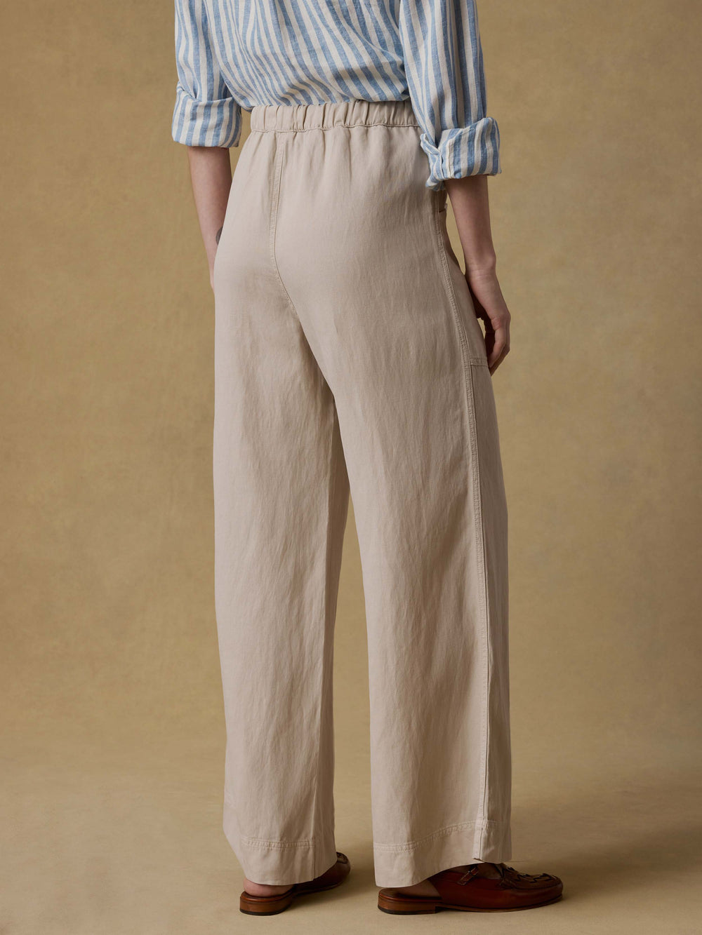 Faherty Topanga Drape Pant - Wheaten