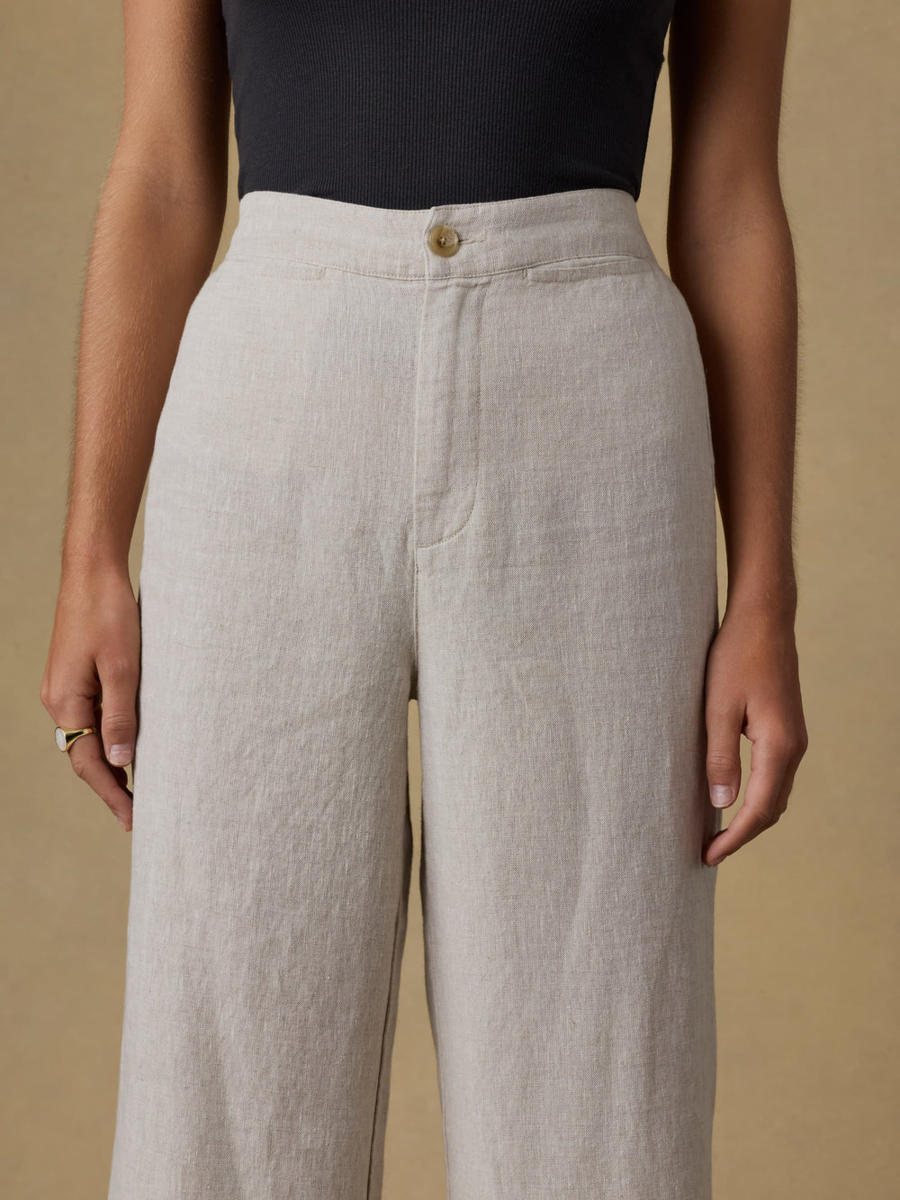Faherty Sun Strider Linen Pant - Flax