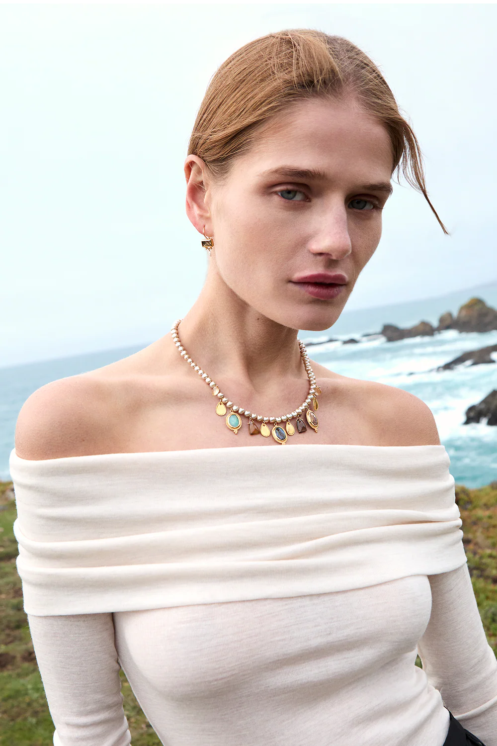 Chan Luu Vignette Charm Necklace Multi NG-15378