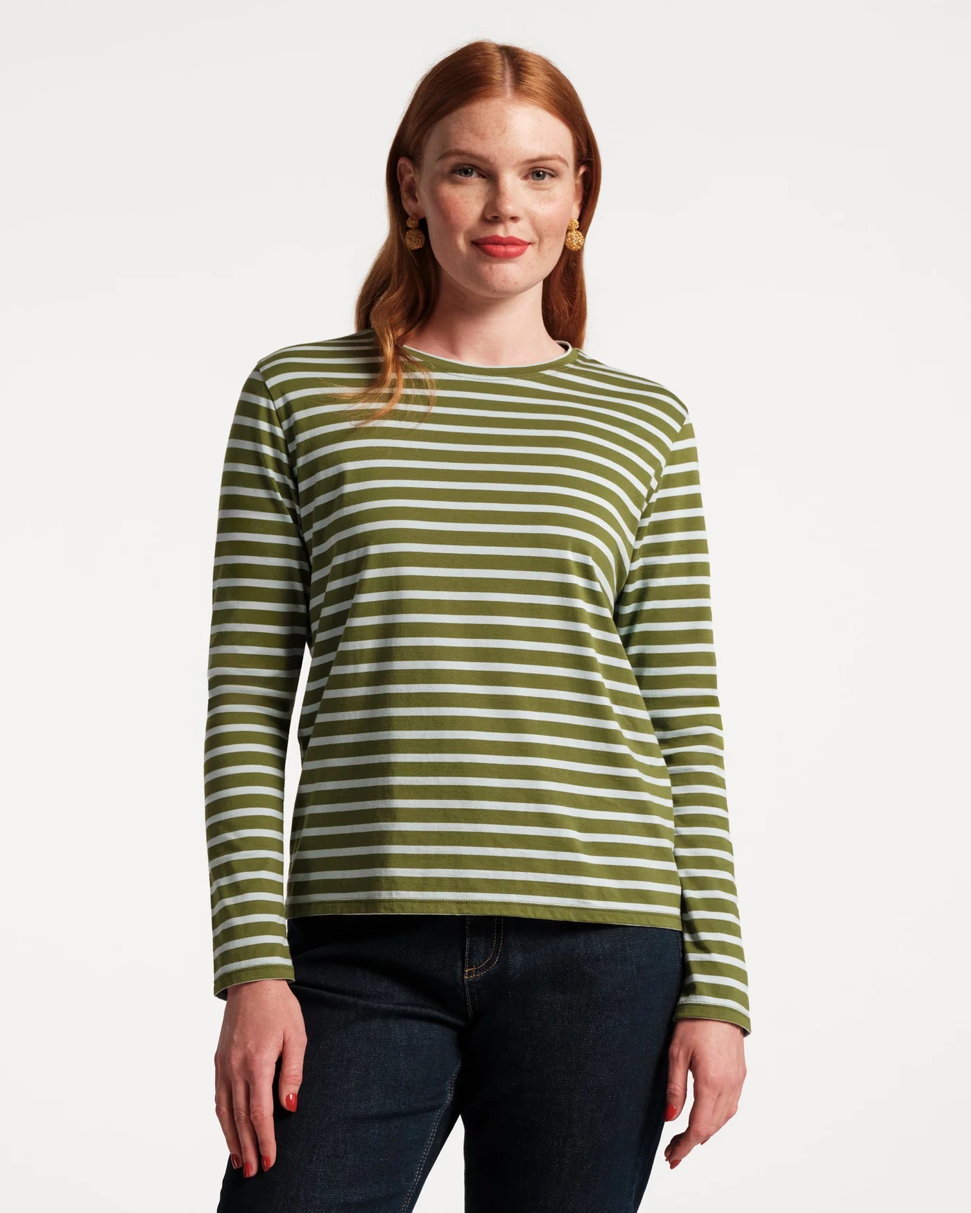 Frances Valentine Long Sleeved Striped T Shirt