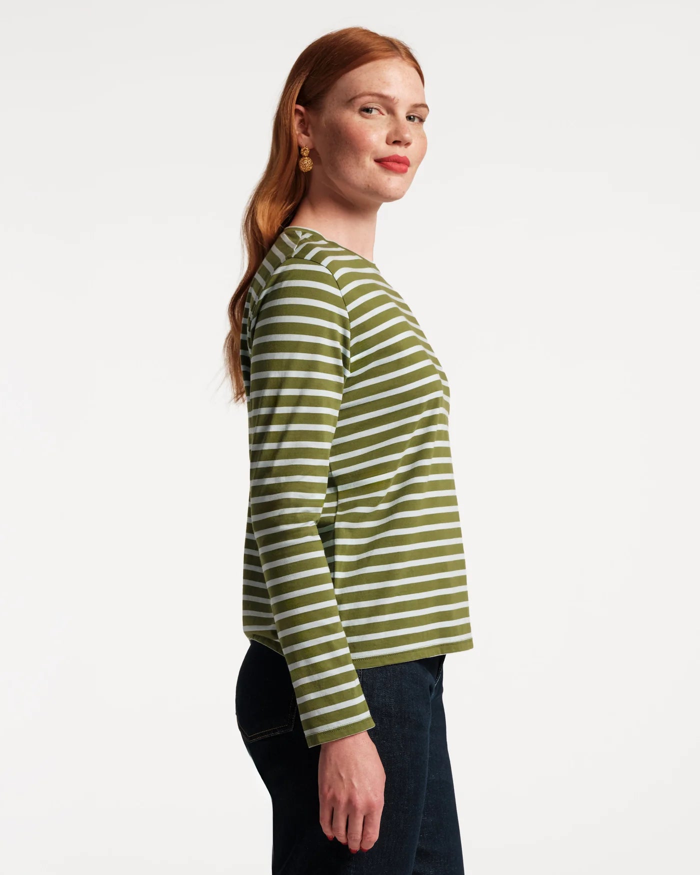 Frances Valentine Long Sleeved Striped T Shirt