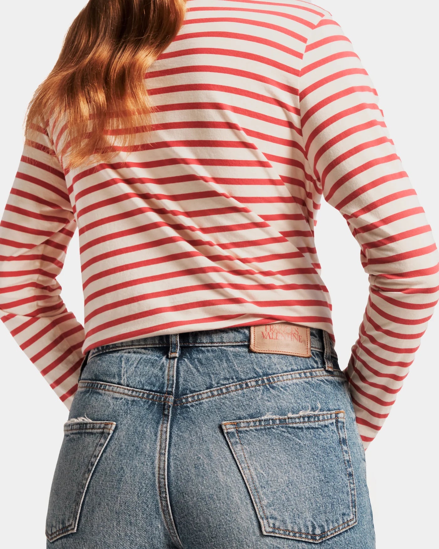 Frances Valentine Long Sleeved Striped T Shirt