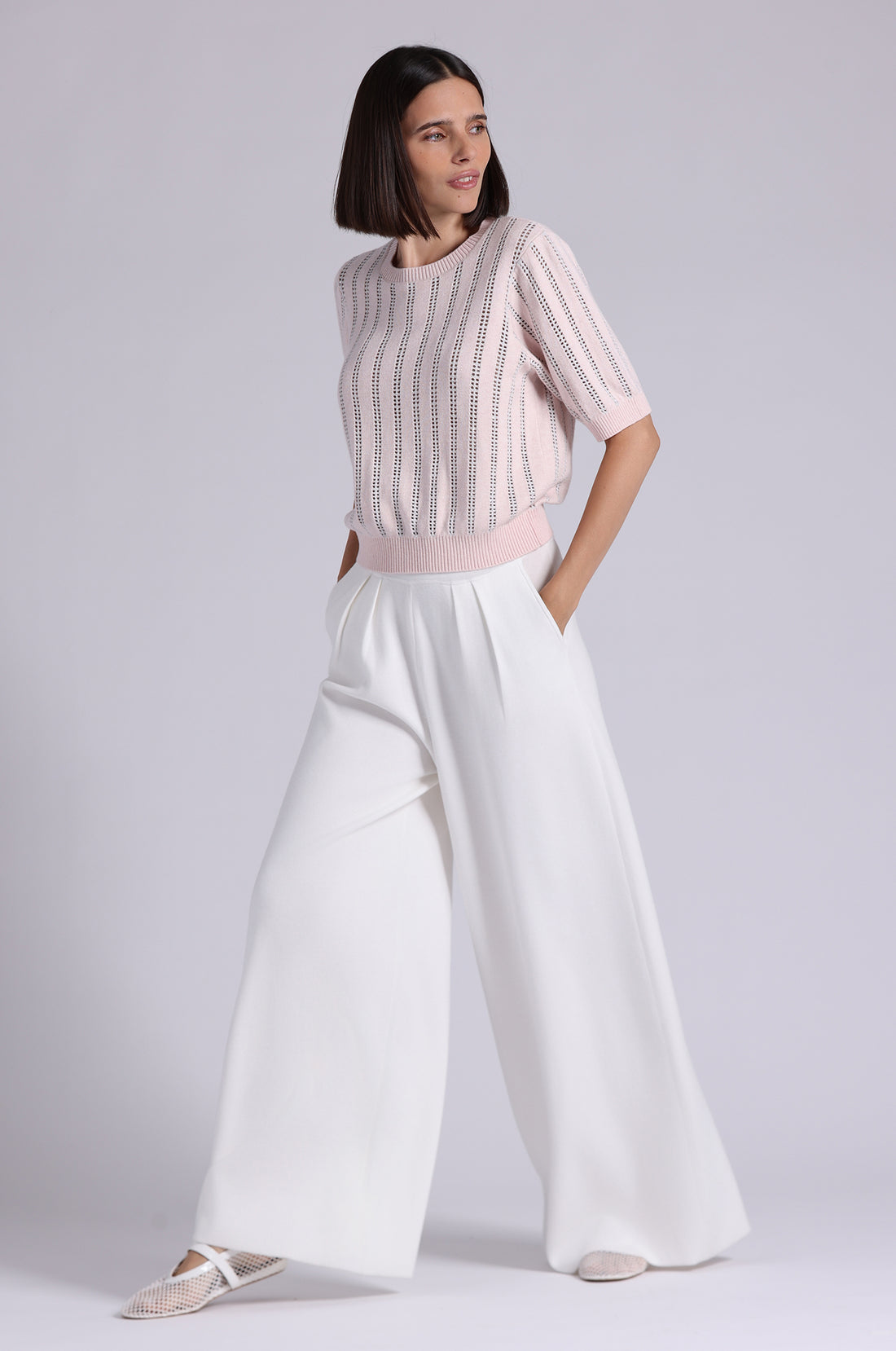 Minnie Rose Sparkle Short Sleeve Crew