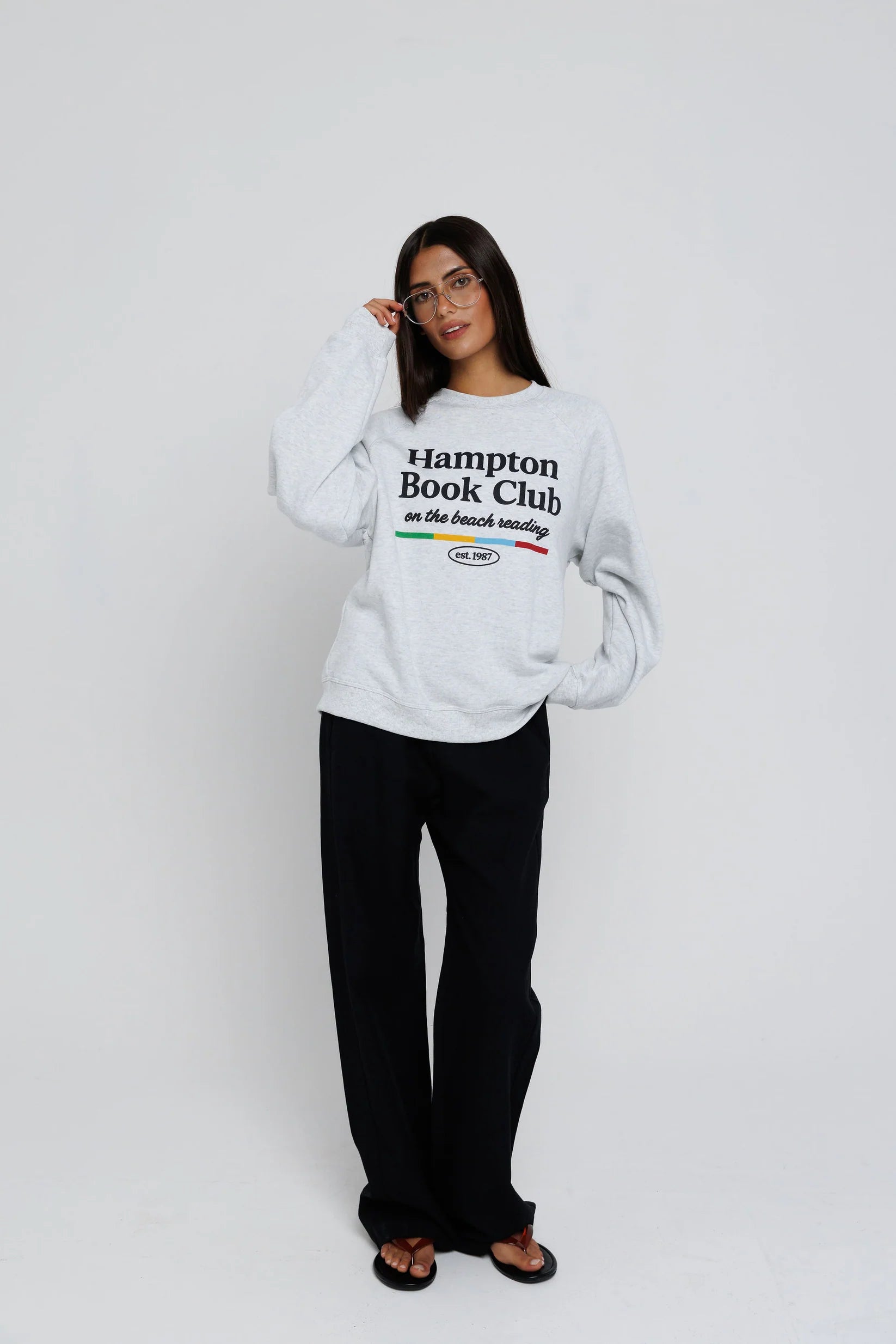 Sunny Somewhere Hampton Book Club Raglan Sweatshirt