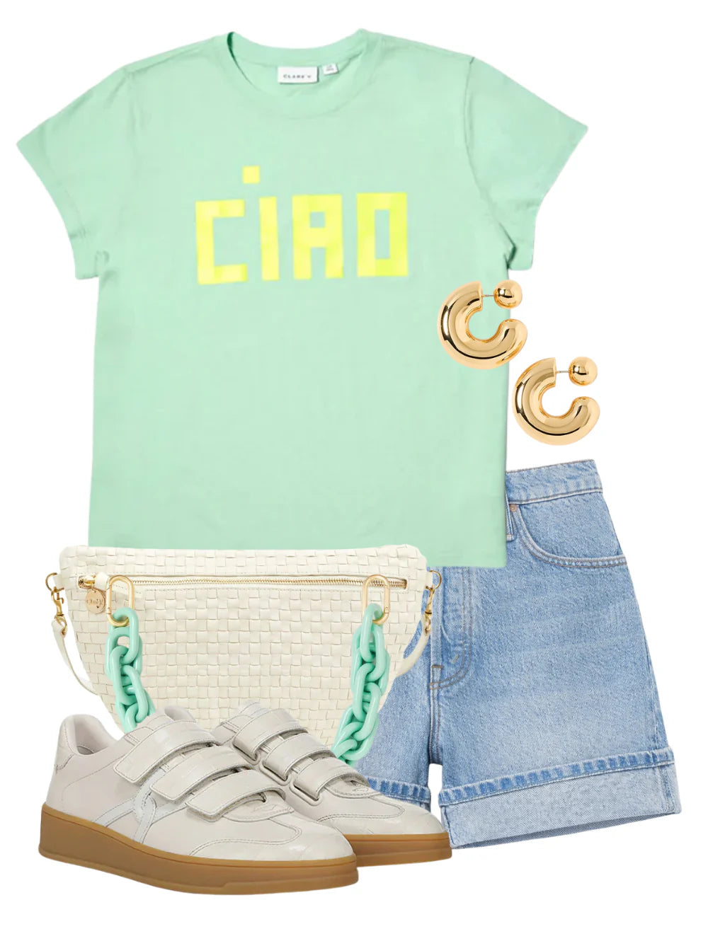 Clare V. Classic Tee CVA1000392-MENTH