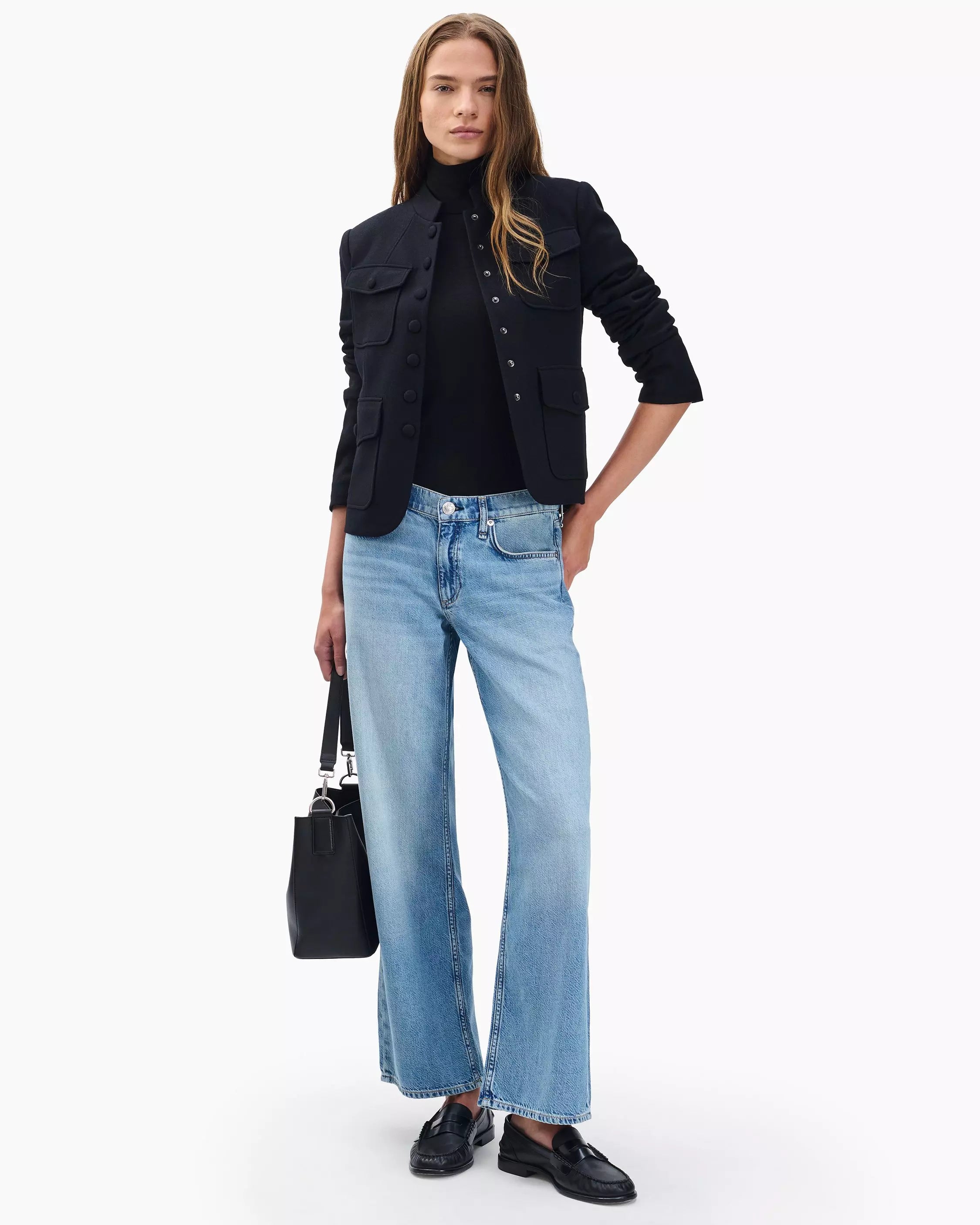 Rag & Bone Saige Ankle Relaxed Straight Jeans