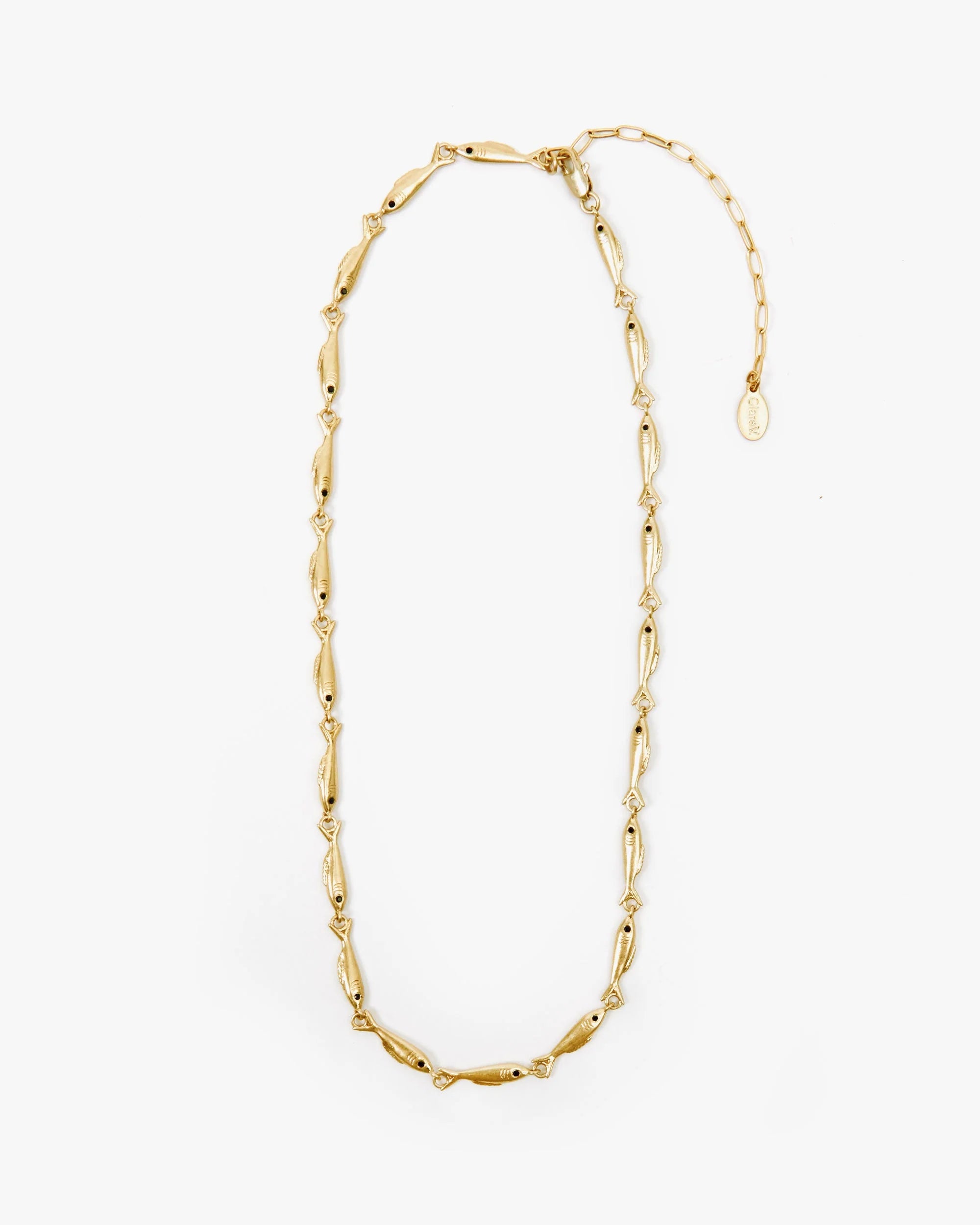 Clare V. Sardine Chain Necklace 16" JW-NC-NL-100054