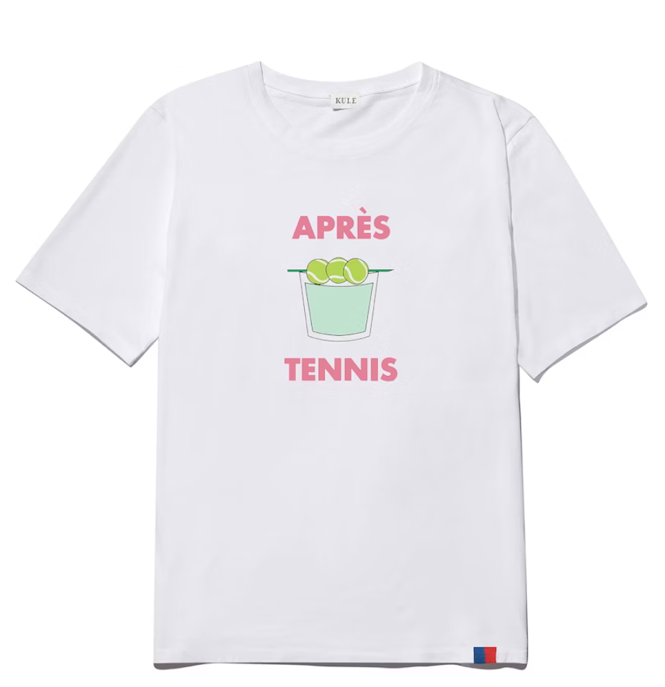 KULE Modern Apres Tennis Tee White Blush