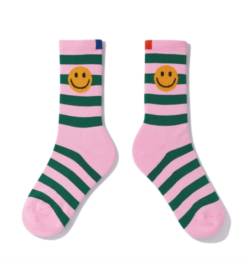 KULE The Women's Rugby Smile Sock Green Blush