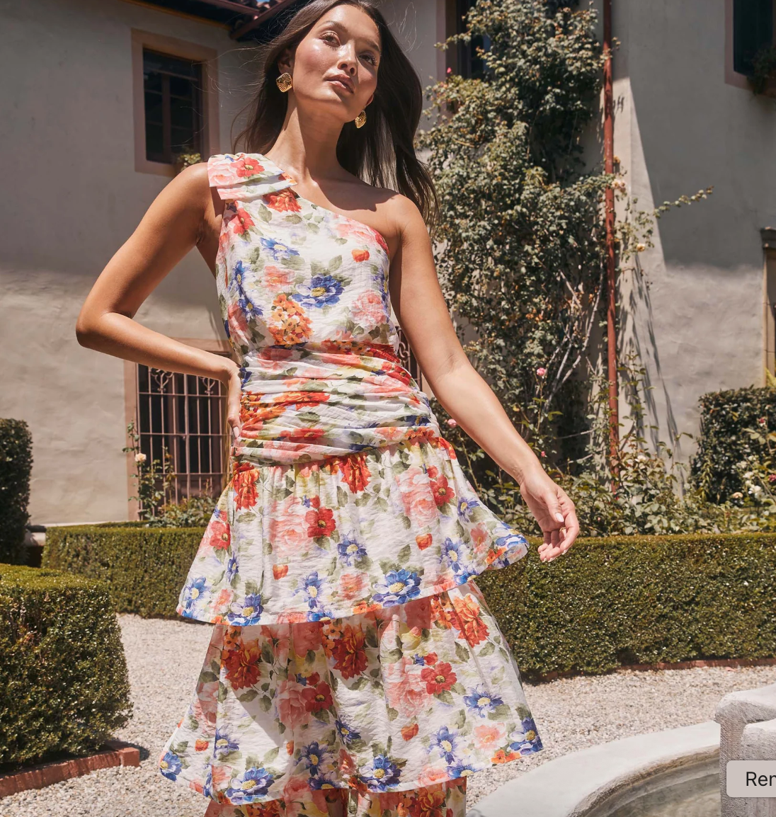 ASTR the Label Natali One Shoulder Maxi Dress