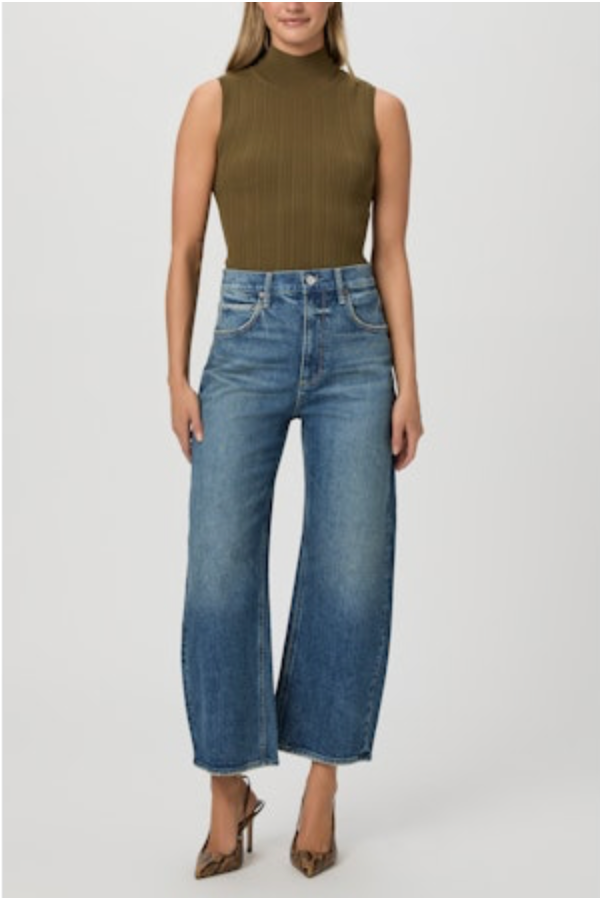 Paige Denim Arellia High Rise Ankle with Seamed Beltloops