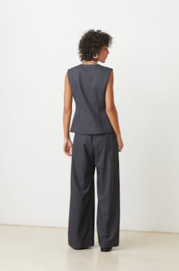 SUNCOO Derek Pinstripe Vest