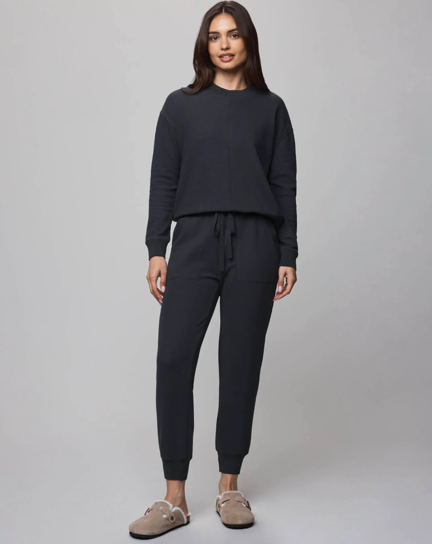 Splendid Winslow Crewneck Pullover in Lead RF5K470