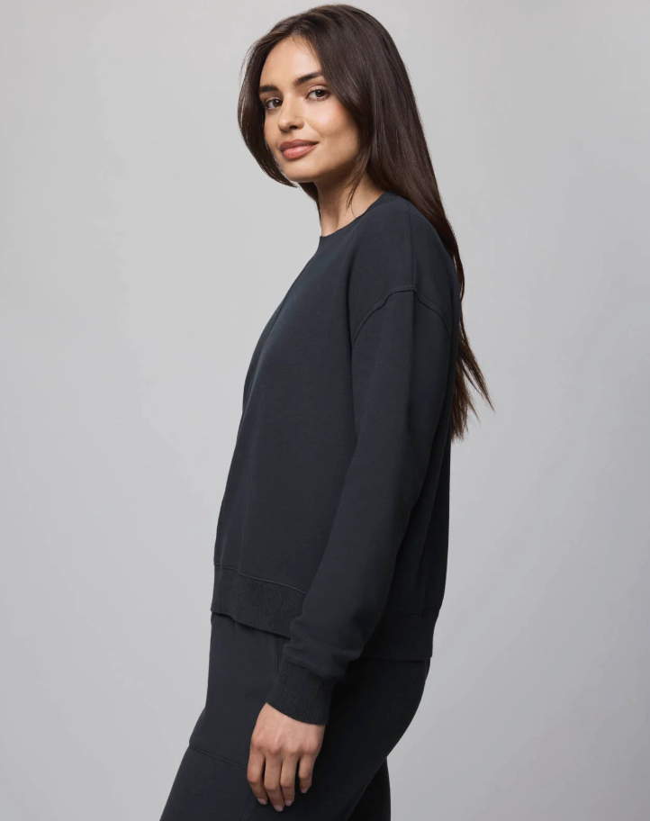 Splendid Winslow Crewneck Pullover in Lead RF5K470