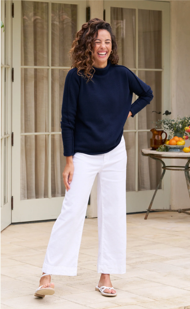 Frank & Eileen Monterey Rolled Funnel Neck Sweater