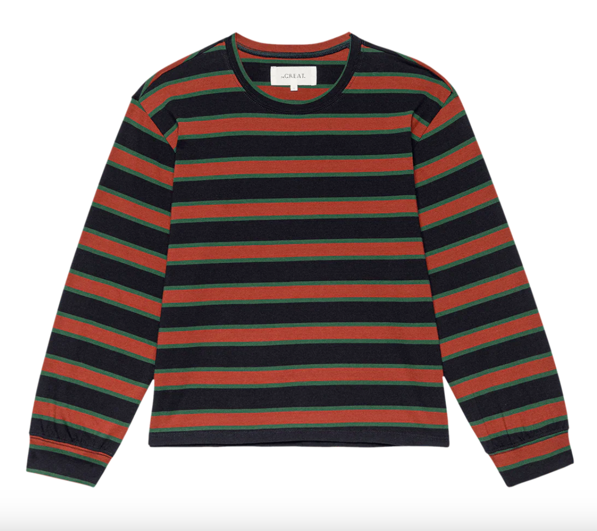 The Great The Campus Crew in Navy Bridle Stripe