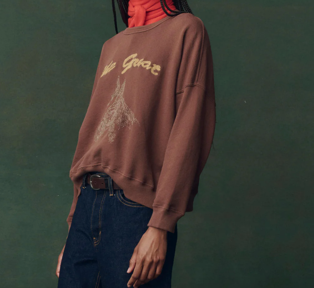 The Great The Teammate Sweatshirt with Horse Embroidery