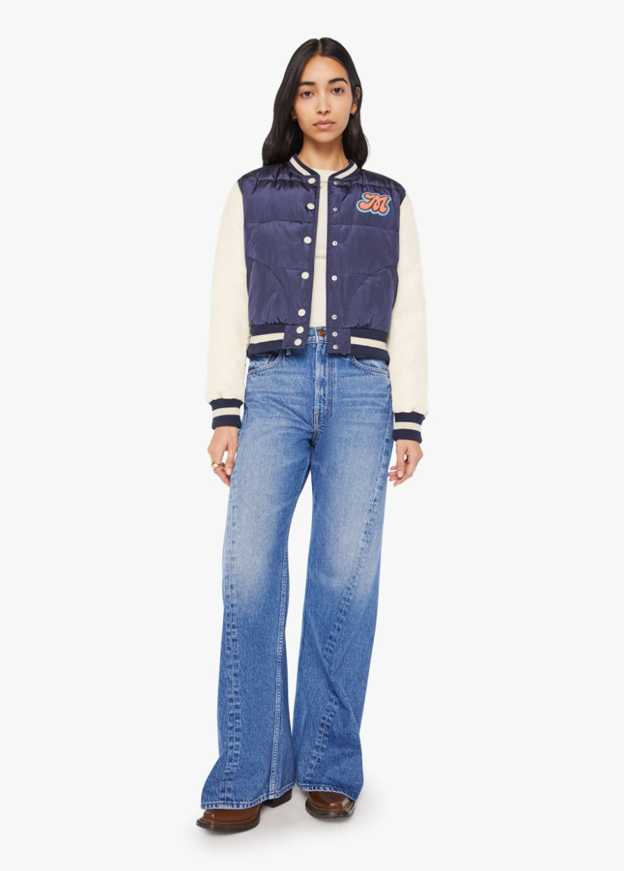 Mother Denim Pillow Talk Letterman Jacket 3027-1836-ING