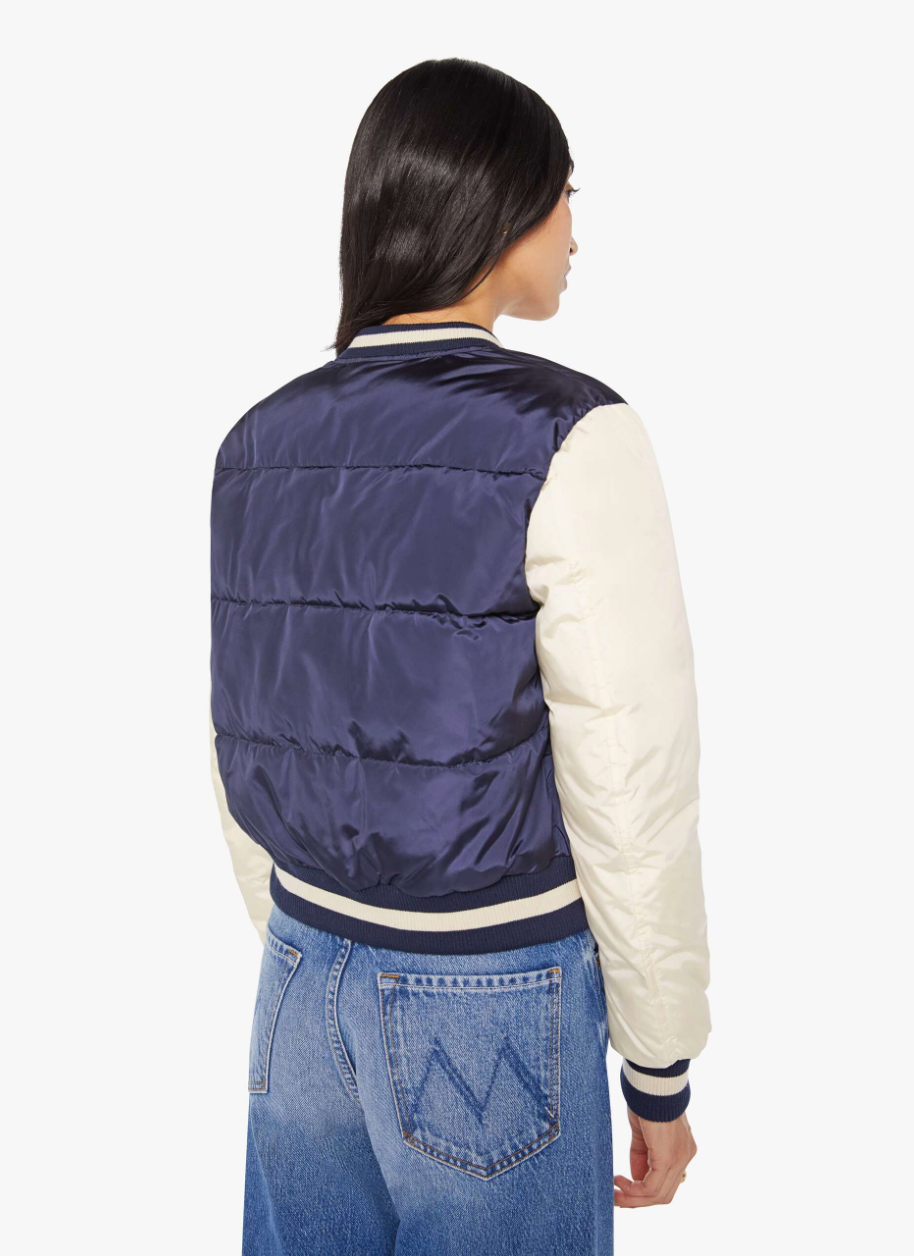 Mother Denim Pillow Talk Letterman Jacket 3027-1836-ING