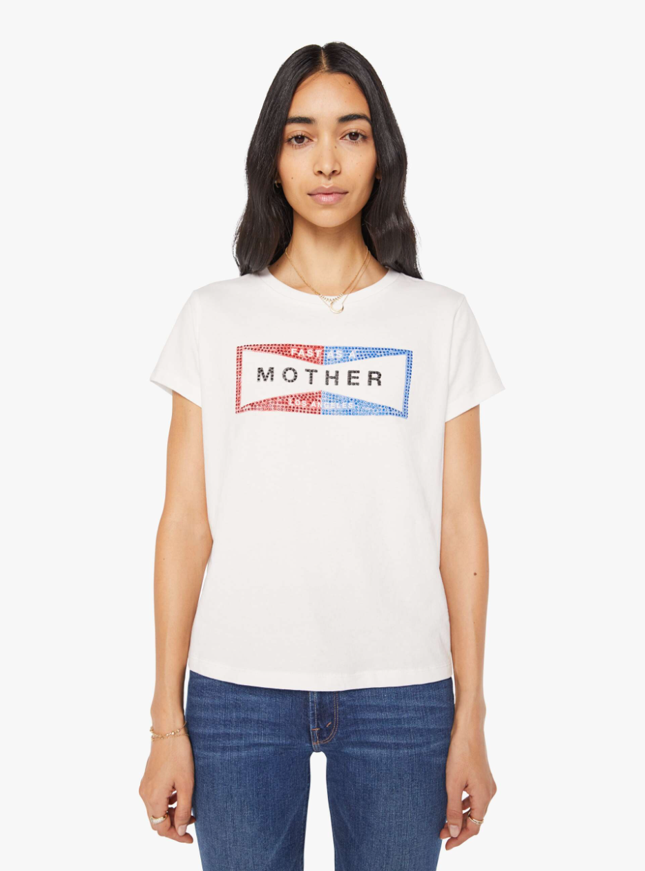 Mother Denim The Boxy Goodie Goodie Tee Shirt 8231-1574-FFM