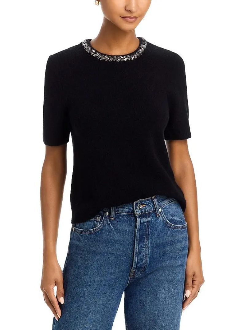 Velvet Briana Embellished Knit Top